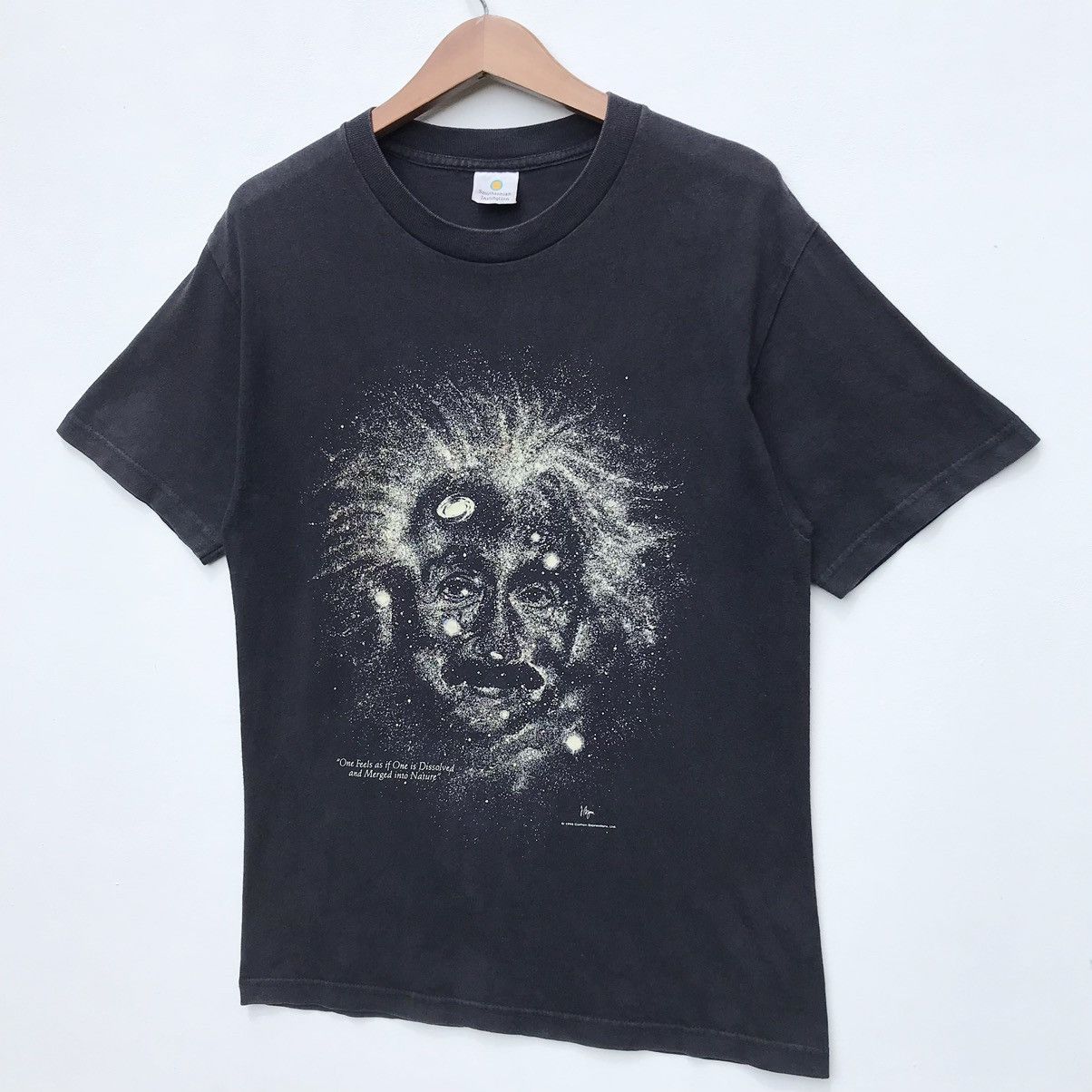 Vintage Vintage 90s Albert Einstein Glow In The Dark Tee Sun Faded Size US M / EU 48-50 / 2 - 4 Thumbnail