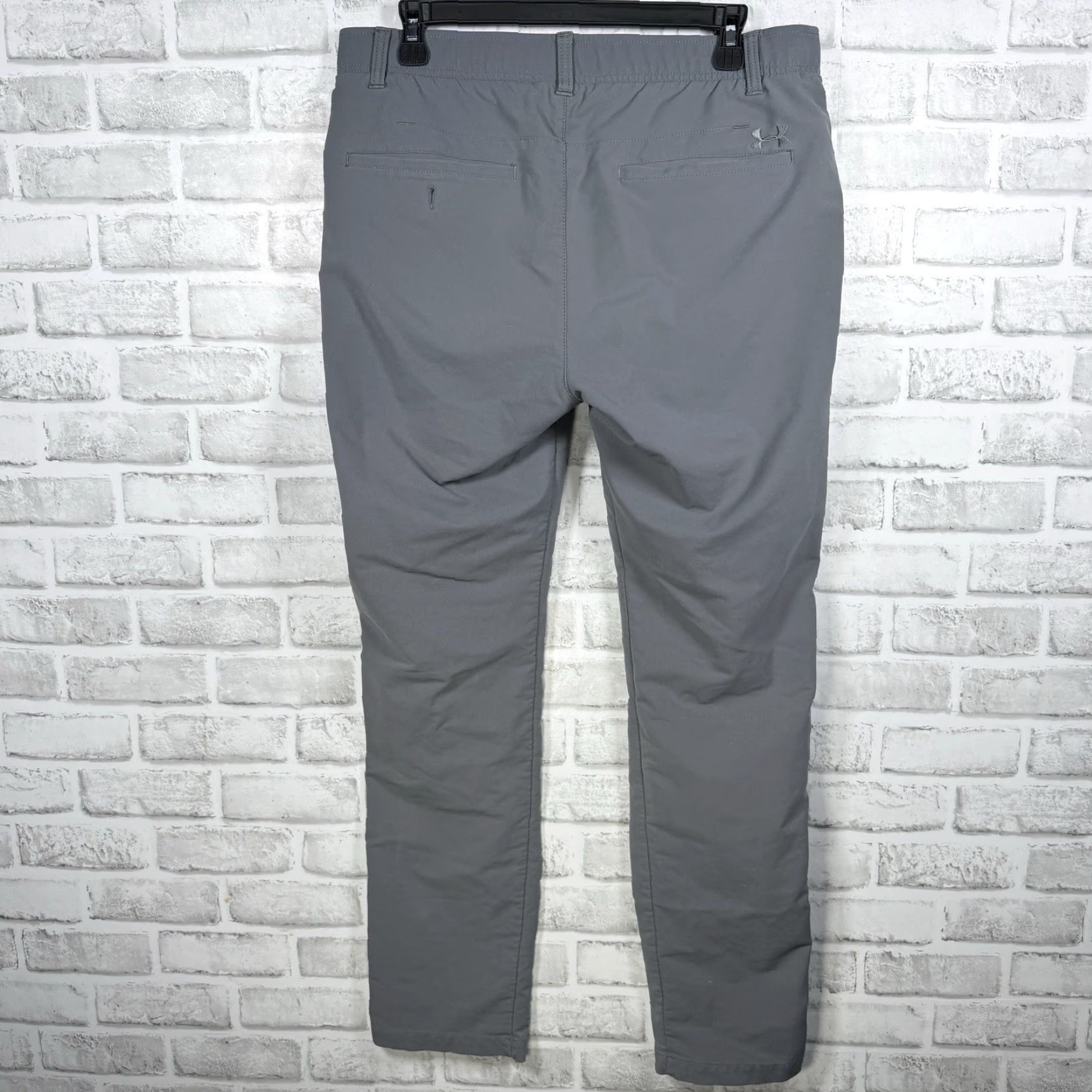 Under Armour Under Armour Mens Gray Chino Pants 34x32 Regular Casual Inseam 32 Size US 34 / EU 50 - 5 Thumbnail