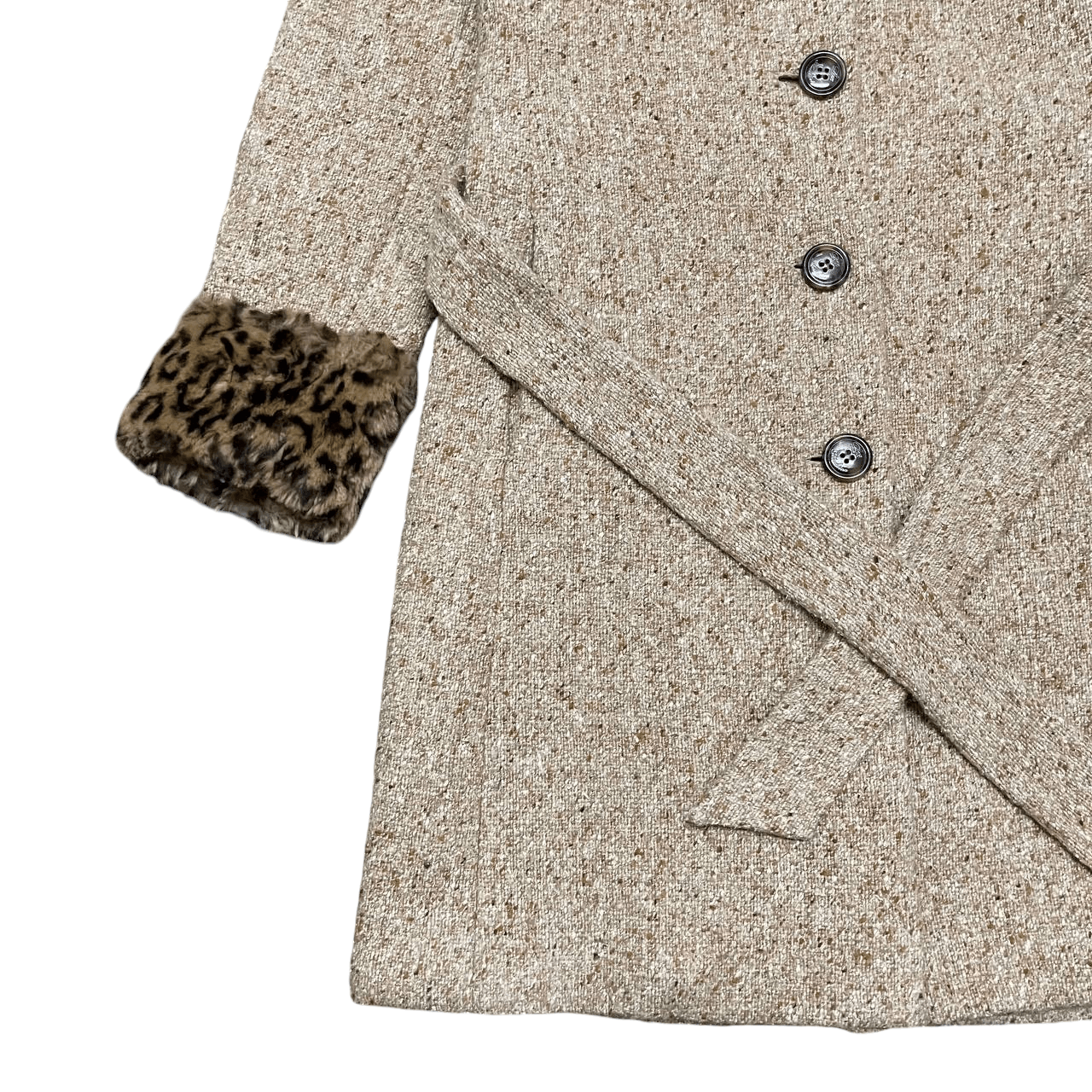 Boutique Moschino Love Moschino Leopard Wool Long Coat Size S / US 4 / IT 40 - 3 Thumbnail
