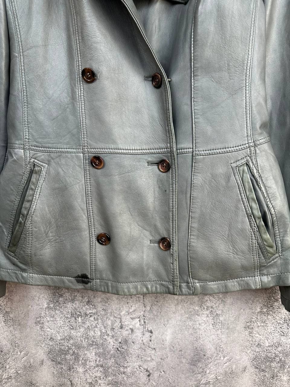 Burberry Burberry London Leather Biker Jacket Double Breasted Gray Size M / US 6-8 / IT 42-44 - 7 Thumbnail