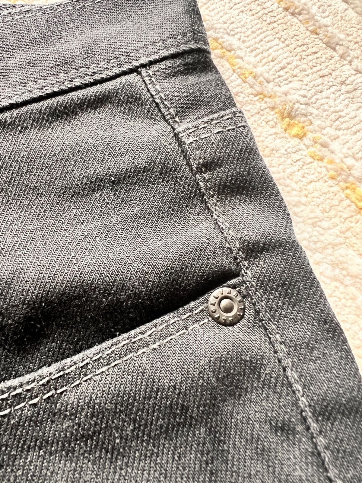 Black Barrett × Neil Barrett Black Barret Waxed Slim Tappered Denim Jeans Size US 31 - 6 Thumbnail
