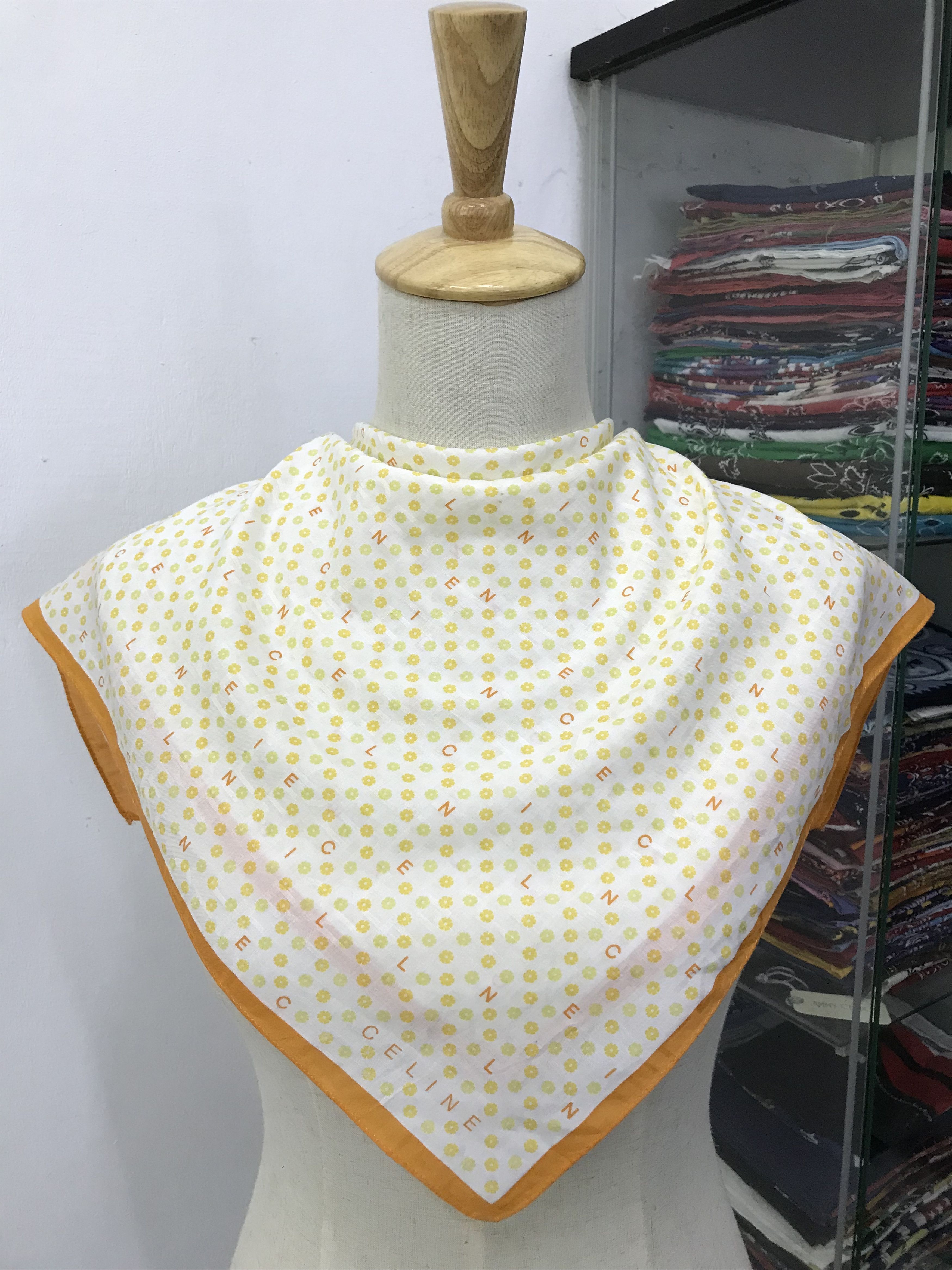 Celine × Vintage Celine Bandana / Handkerchief / Neckerchief - S2473 Size ONE SIZE - 3 Thumbnail
