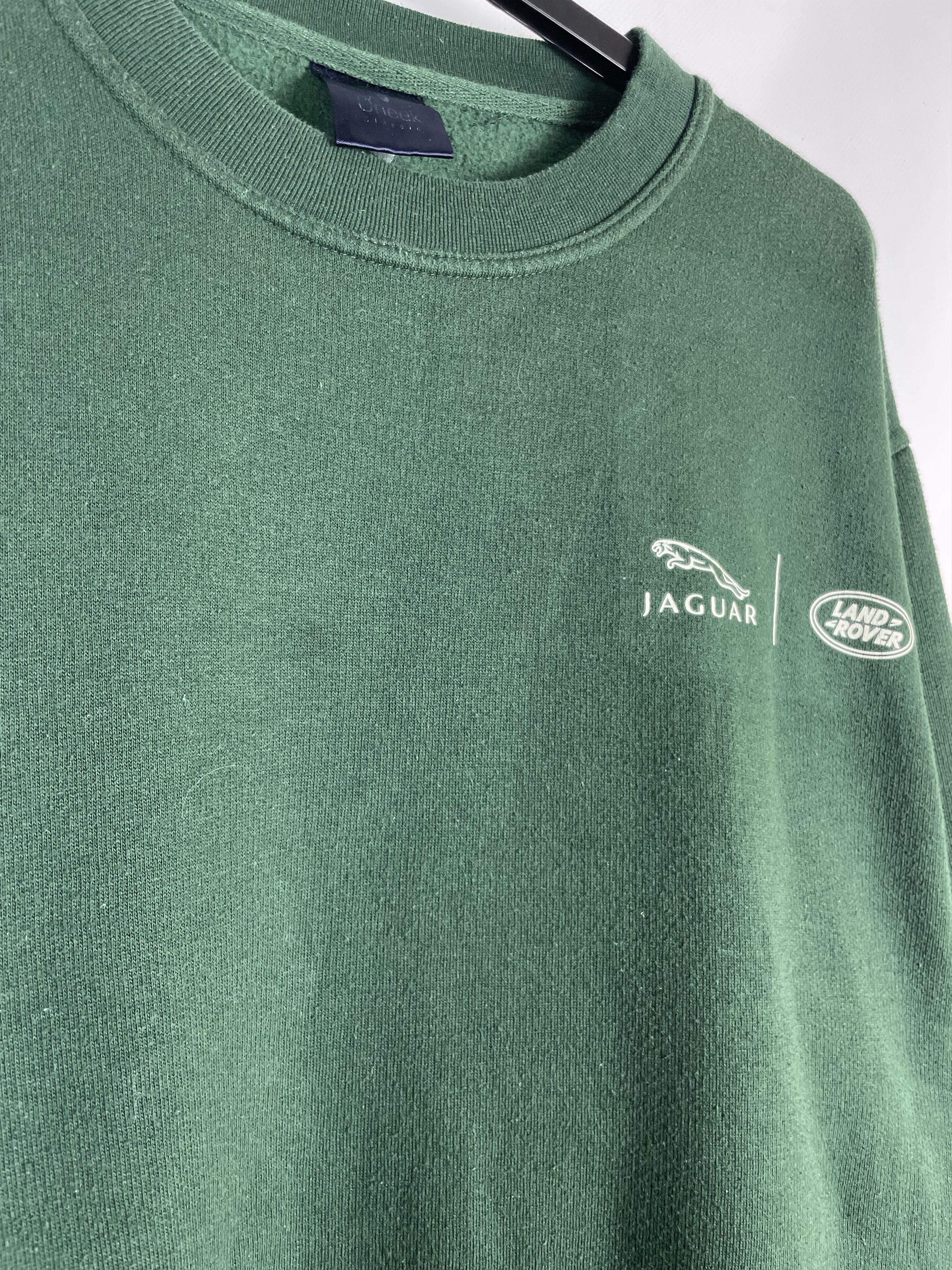 Vintage Vintage Jaguar Land Rover Racing Work Green Sweatshirt Size US XL / EU 56 / 4 - 5 Thumbnail