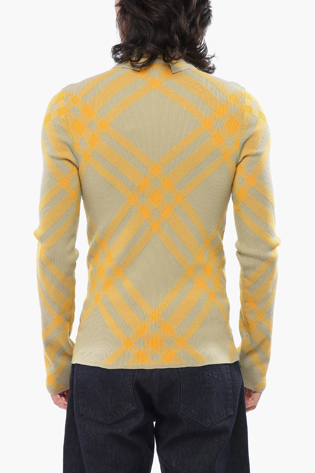 Burberry og1mm1125 Wool Blend Turtleneck Sweater in Beige/Yellow Size US L / EU 52-54 / 3 - 2 Thumbnail