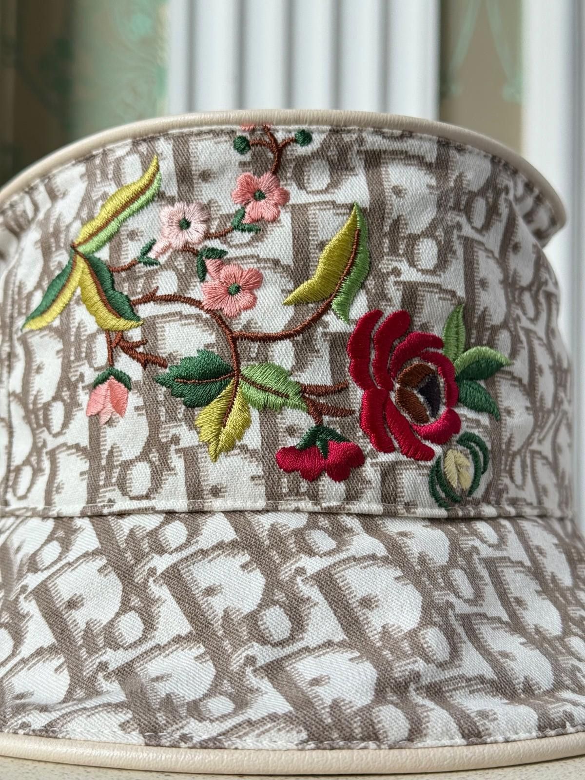 Dior Christian Dior by John Galliano Oblique Monogram Floral Hat Size ONE SIZE - 7 Thumbnail