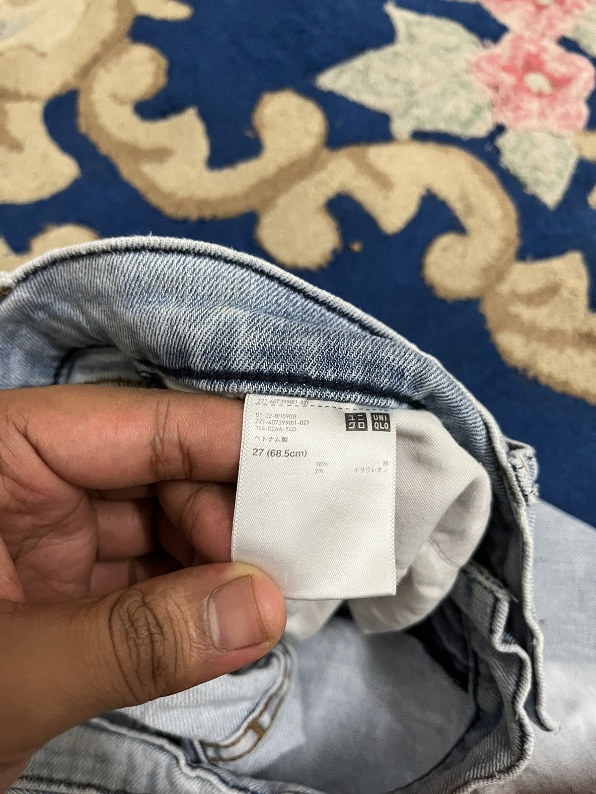 Japanese Brand × Jun Takahashi × Uniqlo Vintage Japanese Uniqlo Distressed Paint Artwork Style Denim Size US 32 / EU 48 - 10 Thumbnail