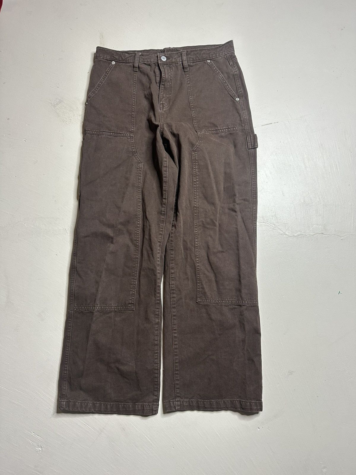 Vintage Double Knee Baggy Workwear Pants Size US 33 - 3 Thumbnail
