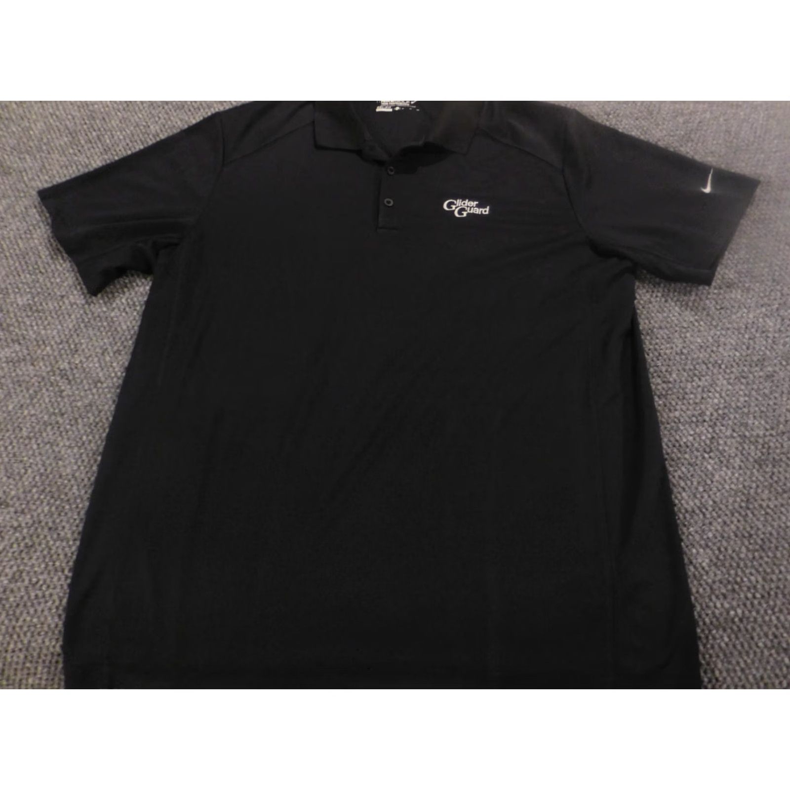 Nike Nike Mens Polo Shirt XL Black Dri-Fit Stretch Golf Short Sleeve Regular Polo Nike Dri-FIT Sports Men Size US XL / EU 56 / 4 - 2 Thumbnail