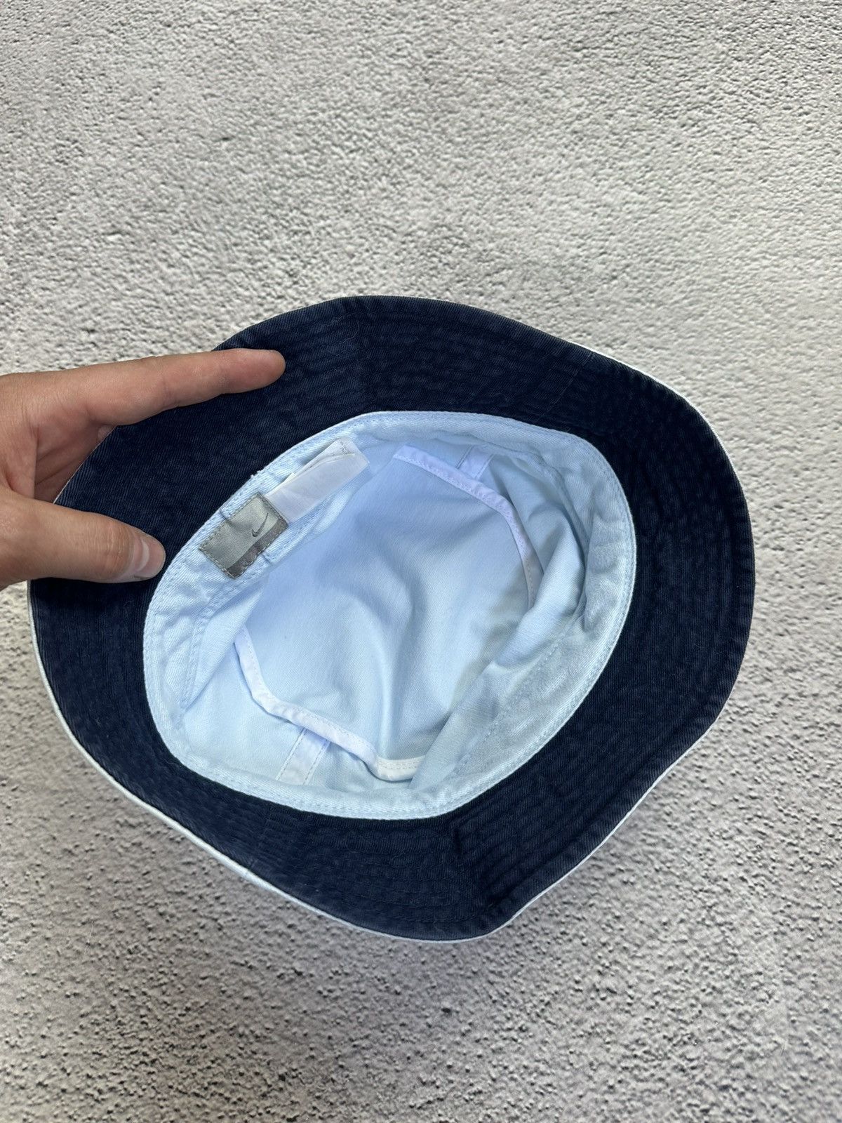 Nike × Vintage Vintage Nike Reversible Bucket Hat Panama Embroidered Logo Size ONE SIZE - 6 Thumbnail