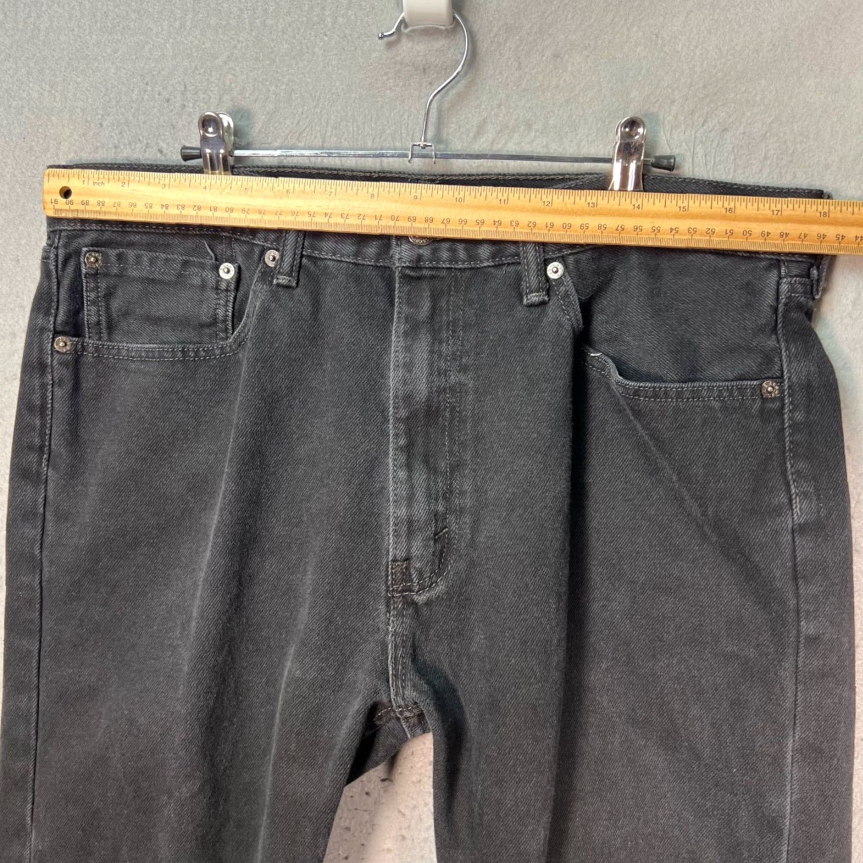 Levi's Levi's Black Mens Jeans 501 Series 5-Pocket Straight Denim Distressed 38x29 Regular Rise Mid Inseam 29 Adult Mens Black Denim Jeans Size US 38 / EU 54 - 6 Thumbnail