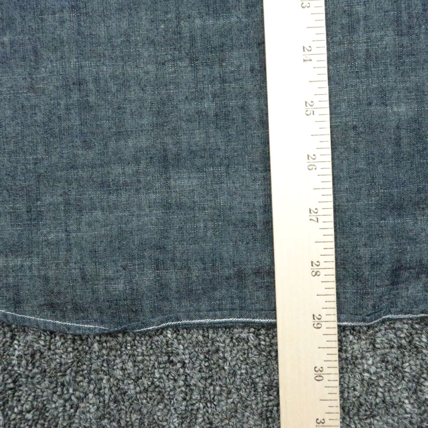 Vintage Spier & Mackay Shirt Mens Large Blue Chambray Long Sleeve Button Up Slim Work Size US L / EU 52-54 / 3 - 7 Thumbnail
