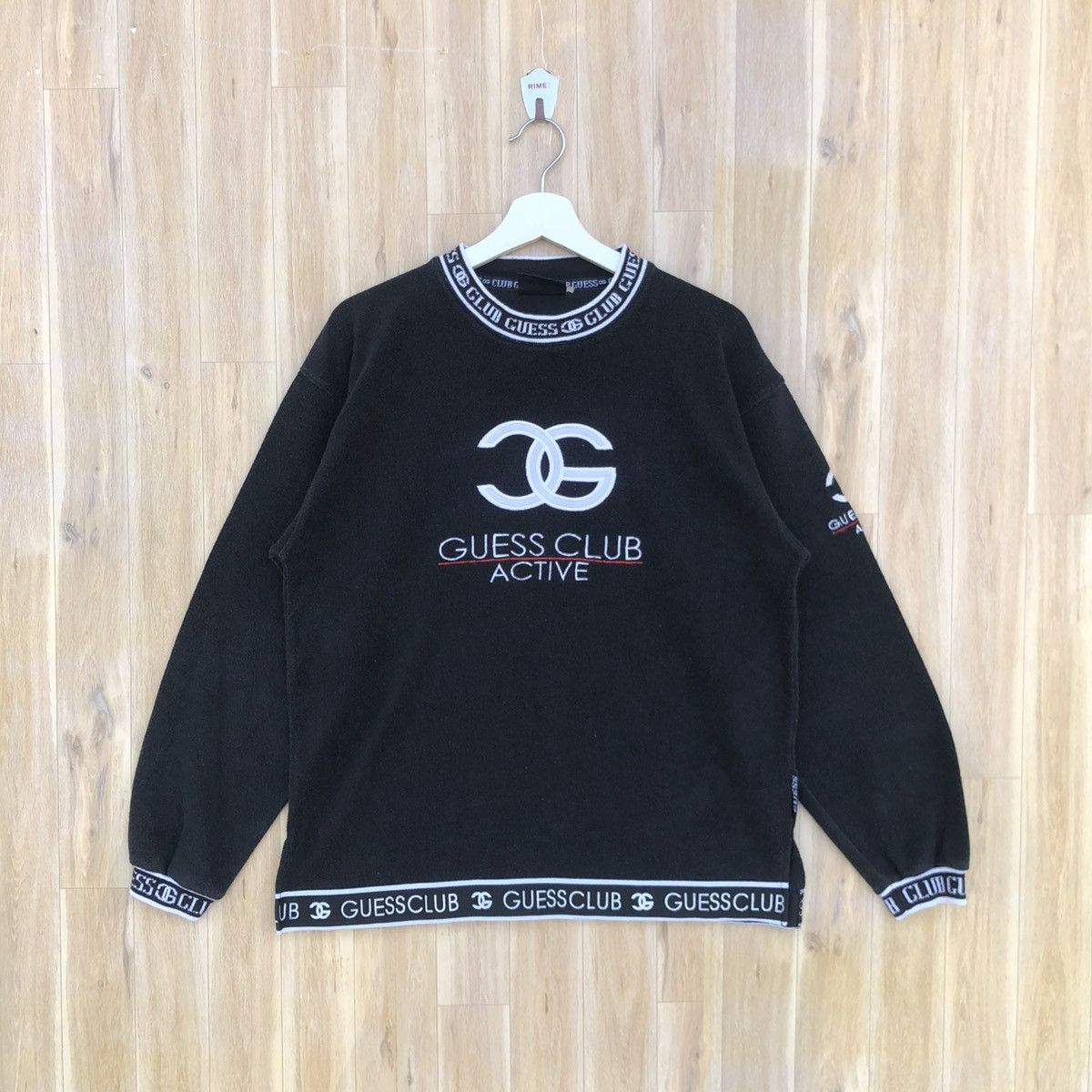 Vintage Vintage Guess Club Bootleg Pullover Sweatshirt Size US L / EU 52-54 / 3 - 1 Thumbnail