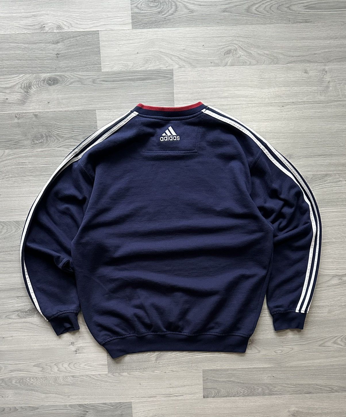 Adidas Vintage oversize sweatshirt Adidas 90s big logo Size US L / EU 52-54 / 3 - 7 Thumbnail