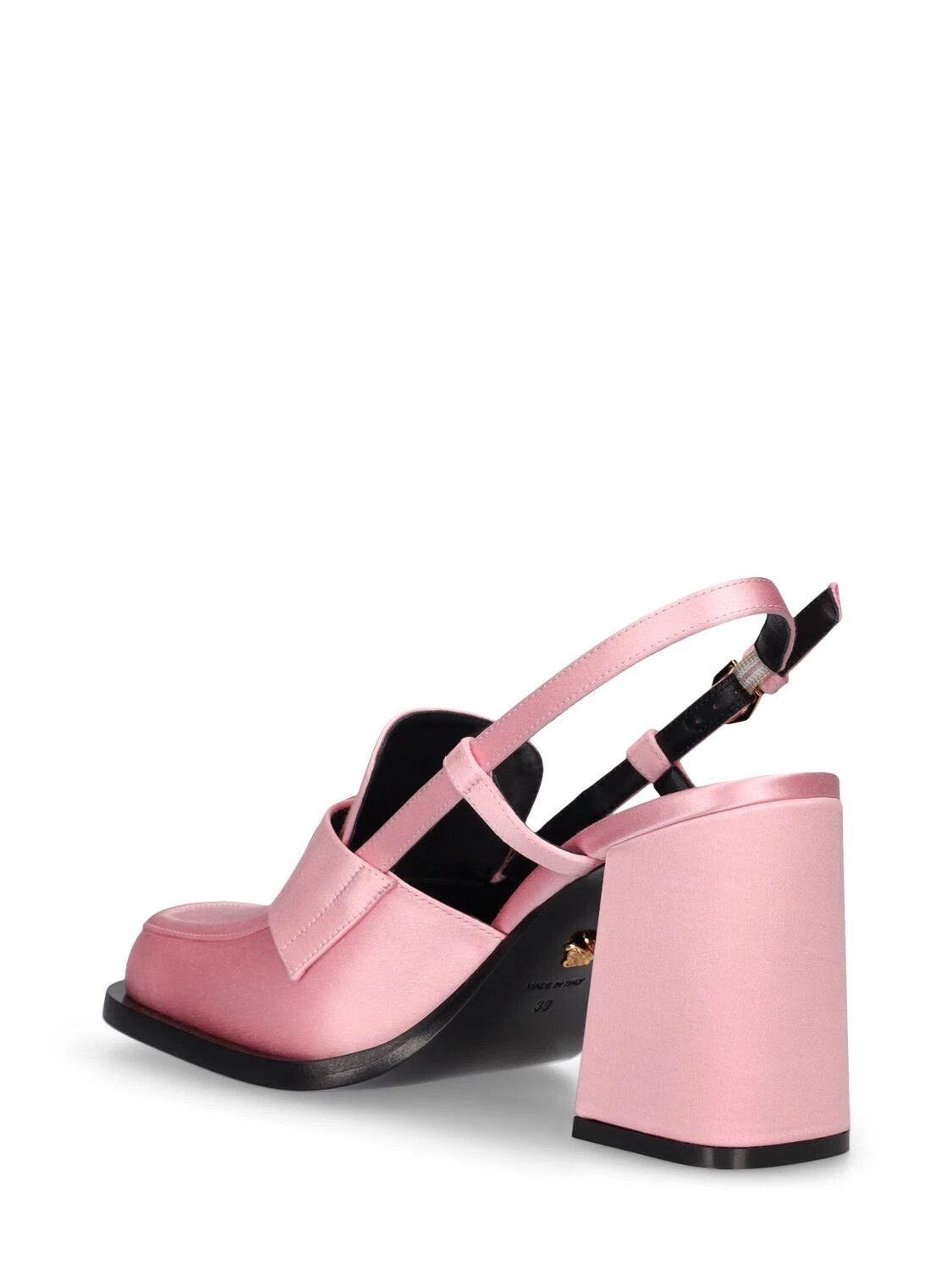 Versace VERSACE Alia 85mm Pink Satin Slingback Pumps New Size US 7.5 / IT 37.5 - 3 Thumbnail