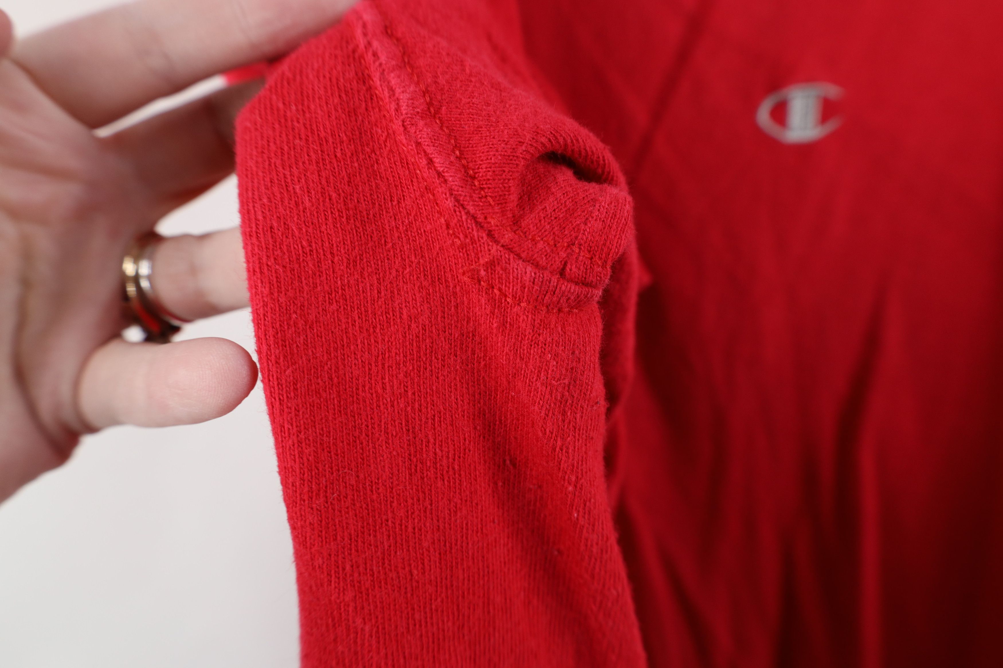 Champion Vintage 90s Champion Classic Logo Jersey Knit T-Shirt Red Size US XL / EU 56 / 4 - 8 Thumbnail