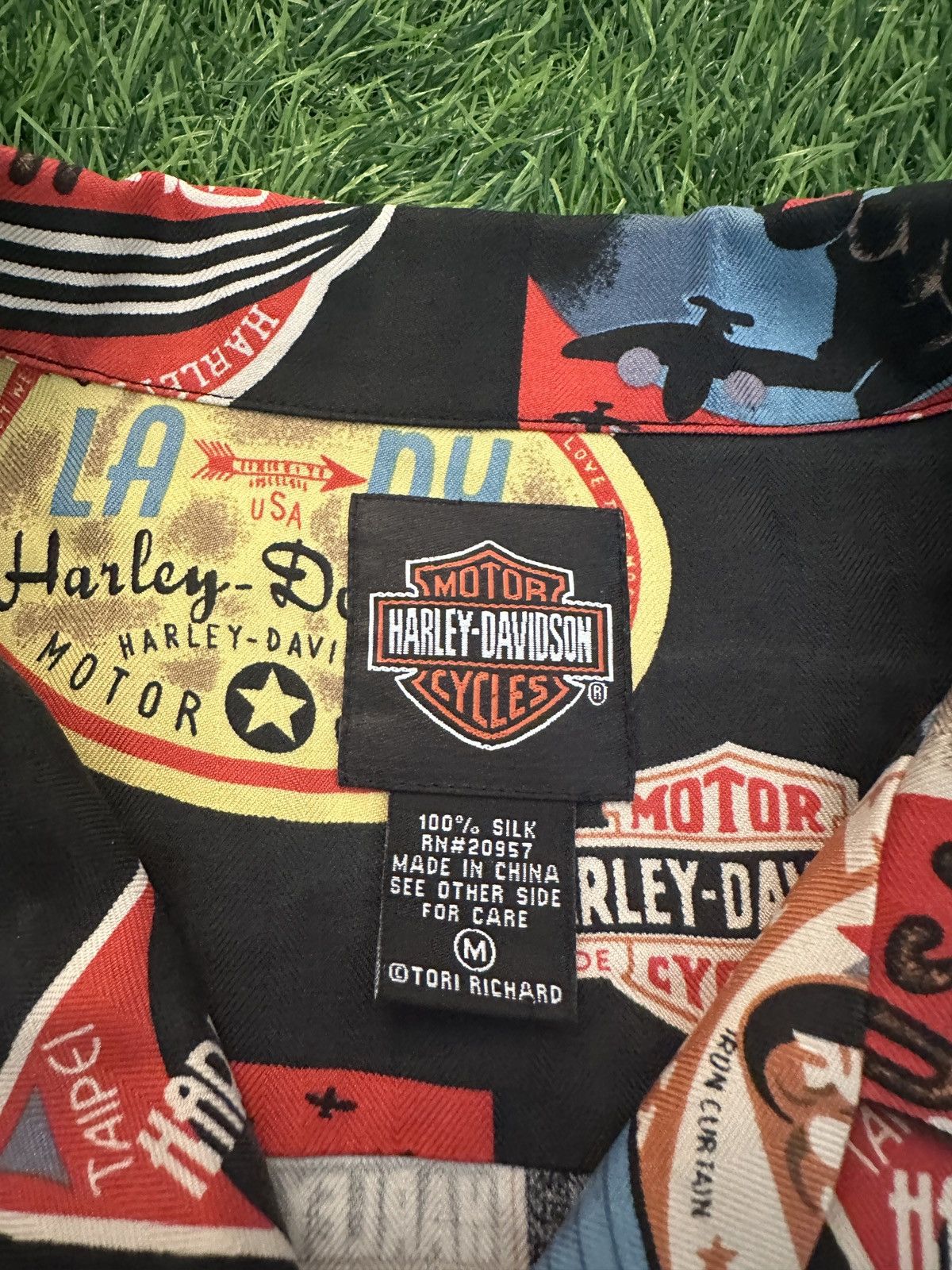 Harley Davidson Harley davidson motorcyle all over print polo collar shirt Size US M / EU 48-50 / 2 - 4 Thumbnail