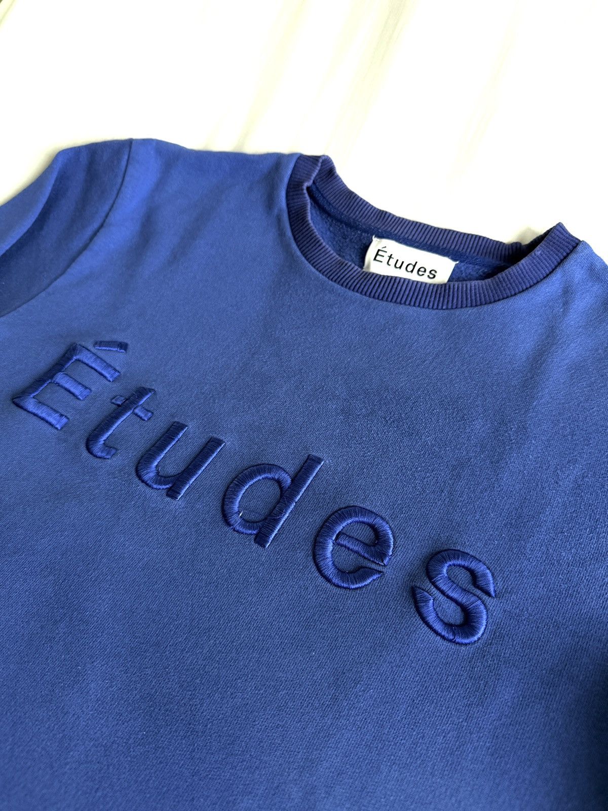 Etudes Études Blue Crewneck Sweatshirt - Vintage look Size US M / EU 48-50 / 2 - 2 Thumbnail