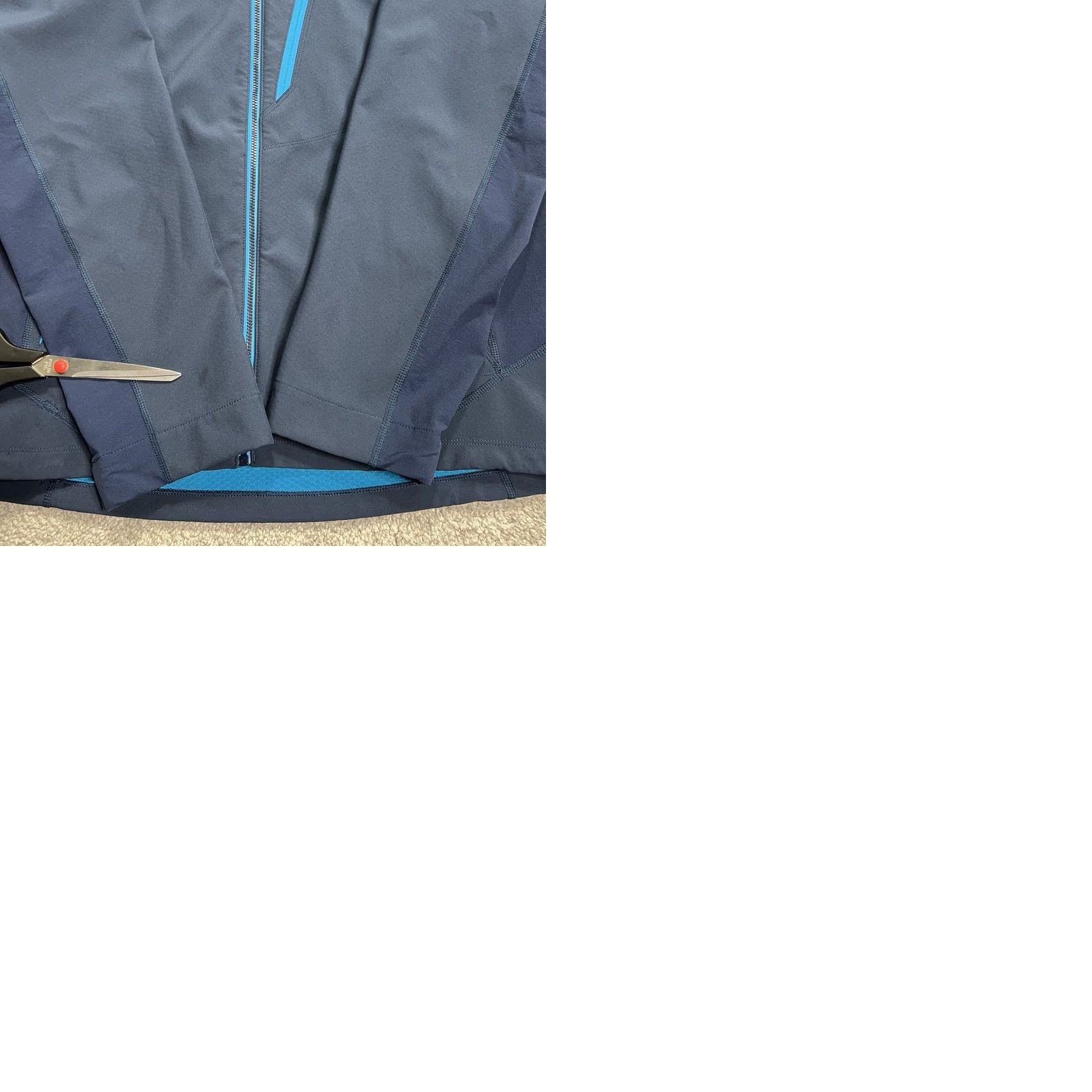 Eddie Bauer Eddie Bauer First Ascent Jacket Mens S Blue Hooded Softshell Windbreaker Stretch (Regular) Size US S / EU 44-46 / 1 - 10 Thumbnail