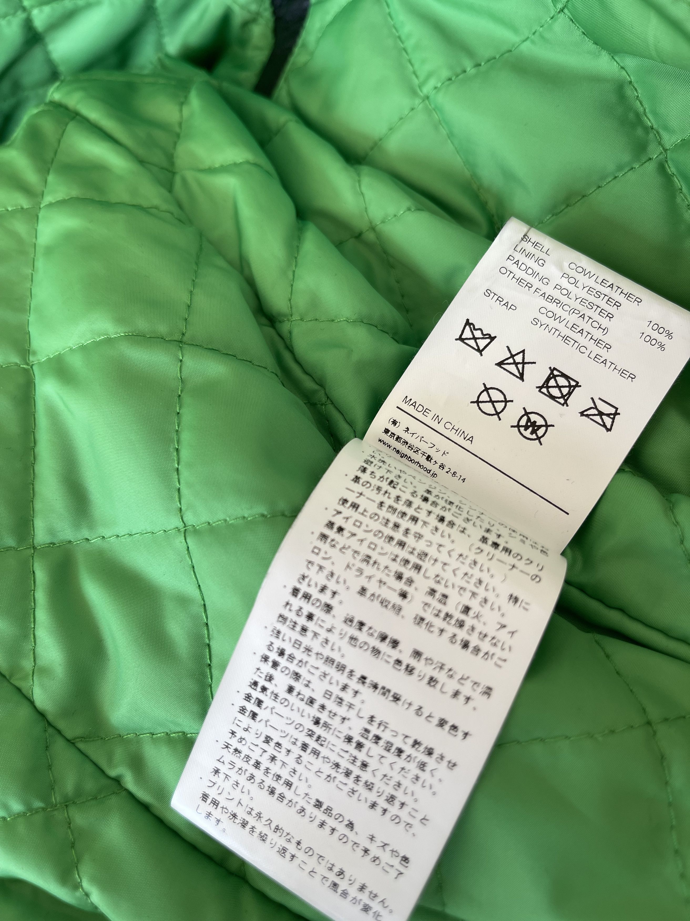 Neighborhood × Vlone Vlone x Neighborhood Skeleton Leather Jacket Black Green Size US M / EU 48-50 / 2 - 7 Thumbnail