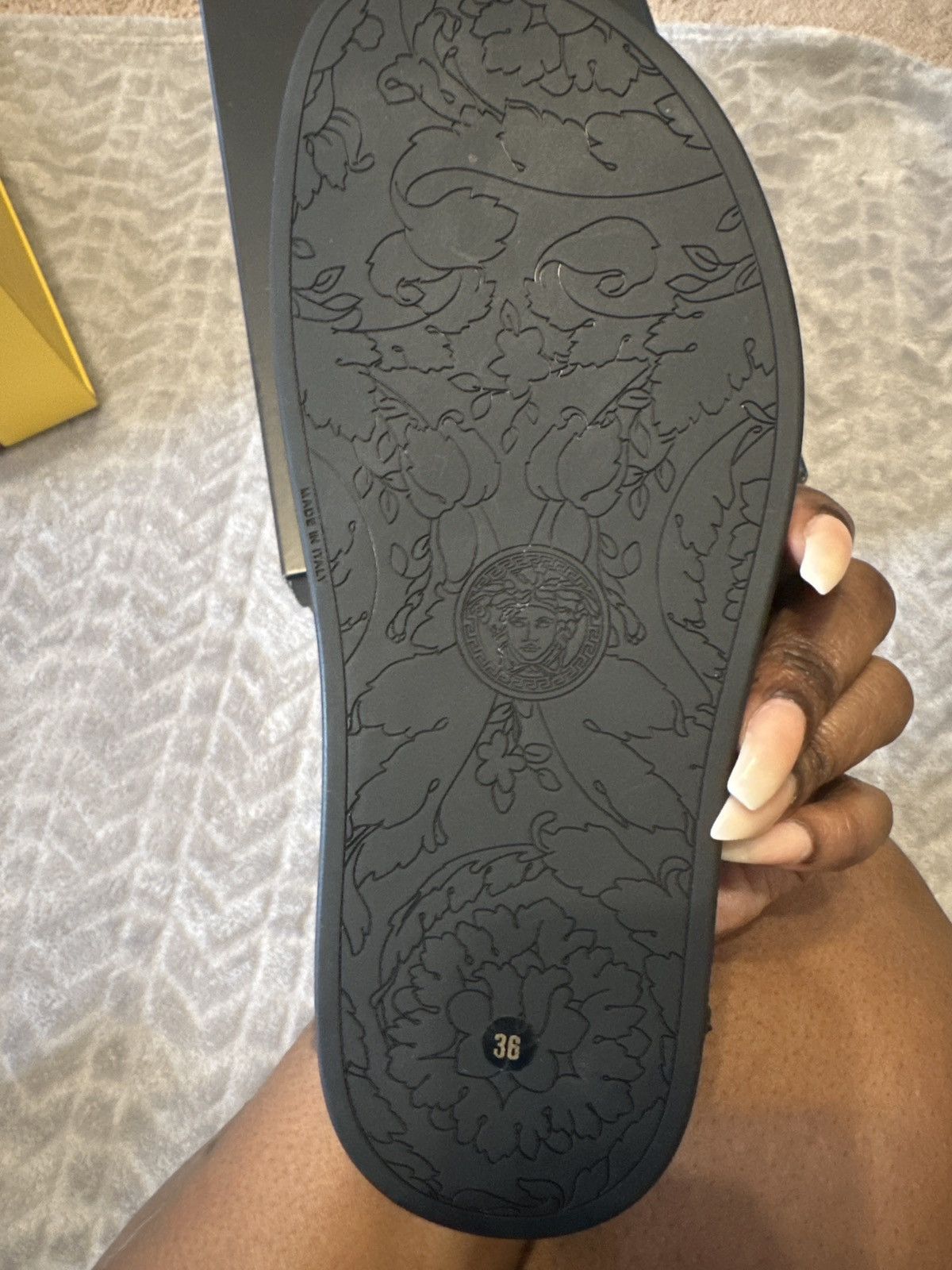 Versace Versace Black Medusa Slide Sandals – Size 36 Size US 6 / IT 36 - 4 Thumbnail