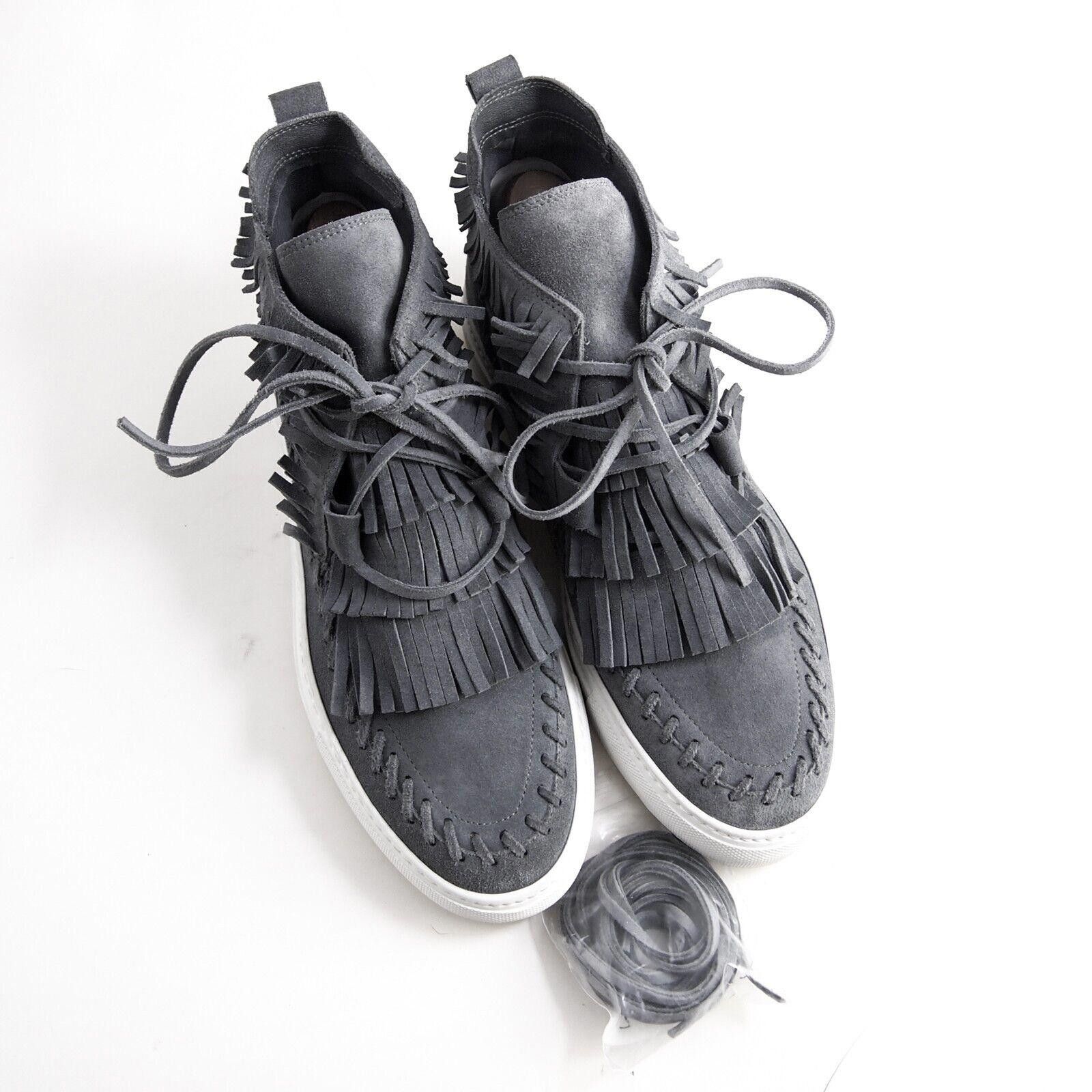 Casedei Casadei Fringe Sneakers Gray Suede Mens EU 41.5 US 8.5 Size US 8.5 / EU 41-42 - 1 Thumbnail
