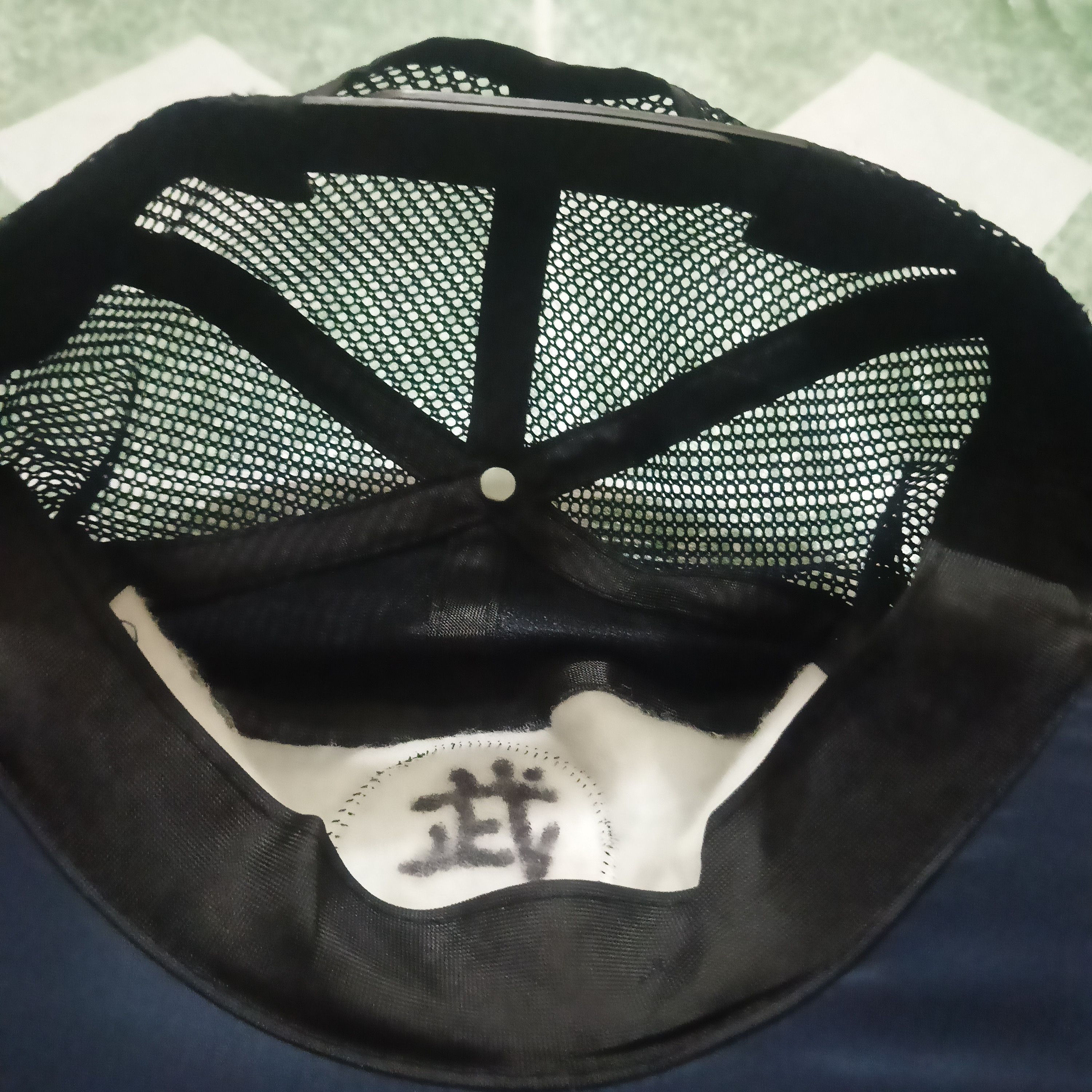 Vintage Vtg 7 panel half mesh trucker cap Size ONE SIZE - 6 Thumbnail