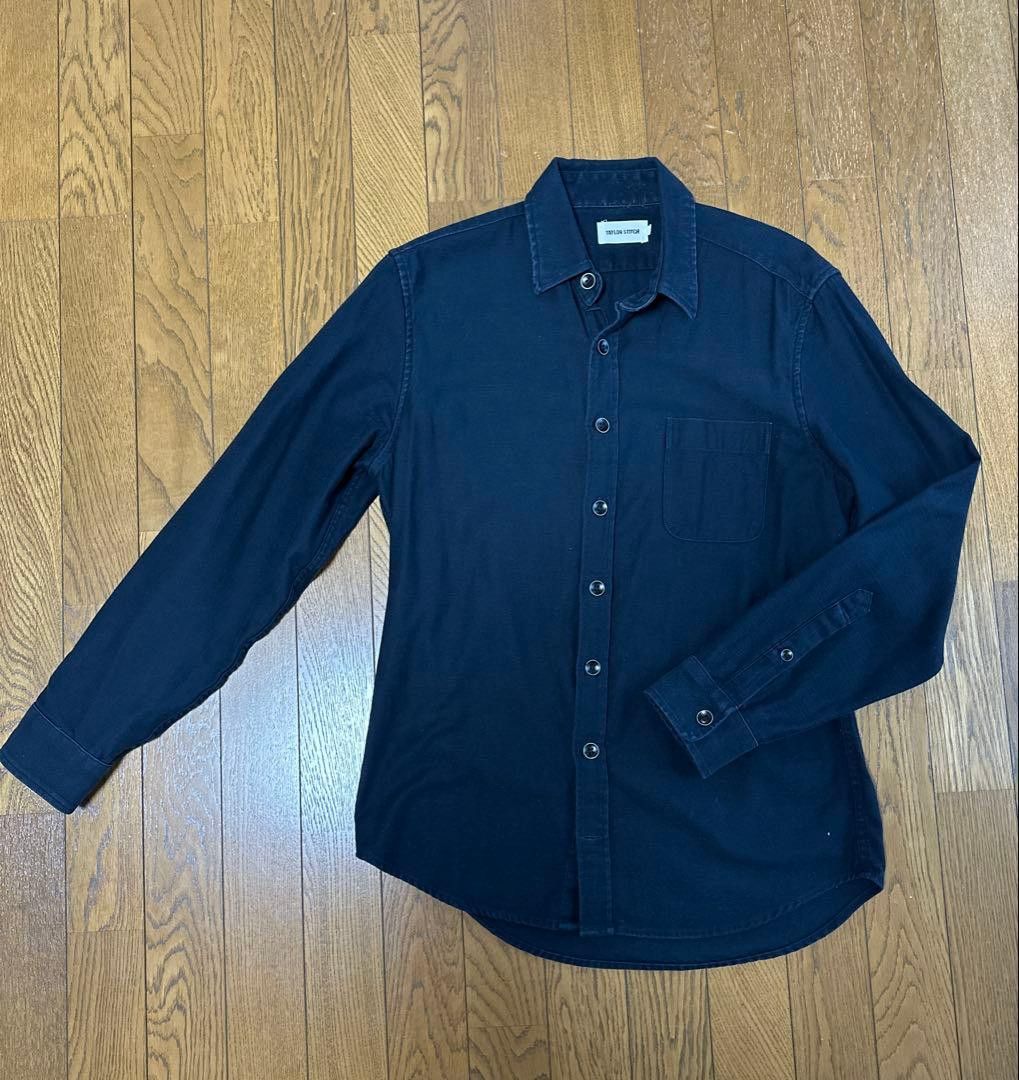 Taylor Stitch The Mechanic Shirt in Black Slub Sateen Size US S / EU 44-46 / 1 - 1 Thumbnail