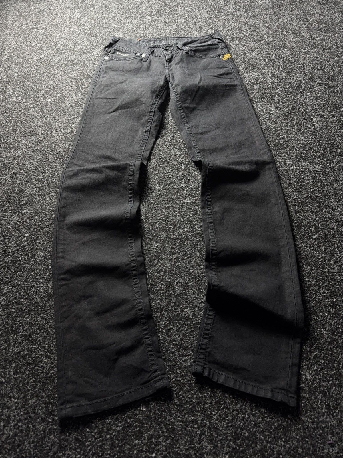 G-Star Y2K 00s G-STAR RAW R. Straight Tapered Jeans Washed Black Size 26" / US 2 / IT 38 - 1 Thumbnail