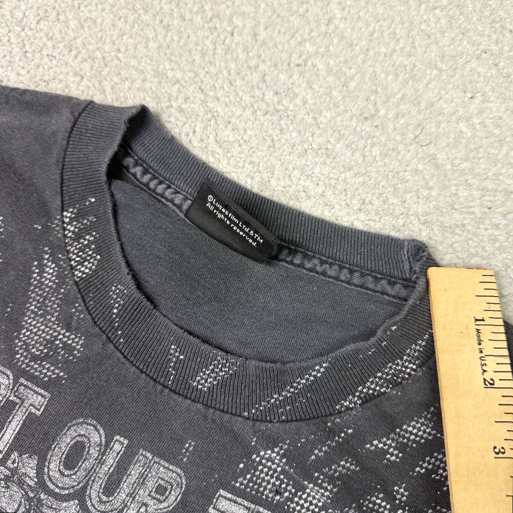 Star Wars VINTAGE Star Wars T Shirt Mens M Black Stormtrooper Graphic Print Crew Neck Short Sleeve Vintage Star Wars Shirt Size US M / EU 48-50 / 2 - 6 Thumbnail