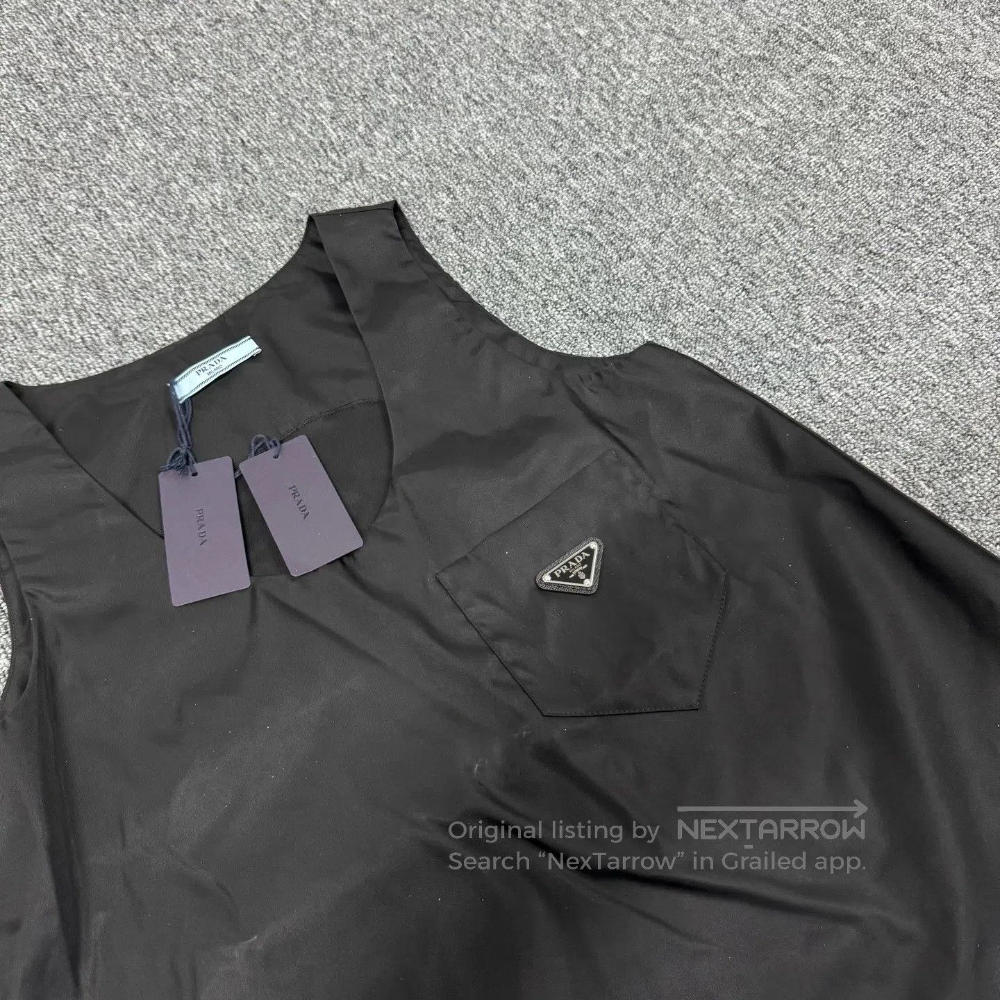 Prada Prada Delta-shaped nylon sleeveless top| Size US S / EU 44-46 / 1 - 4 Thumbnail