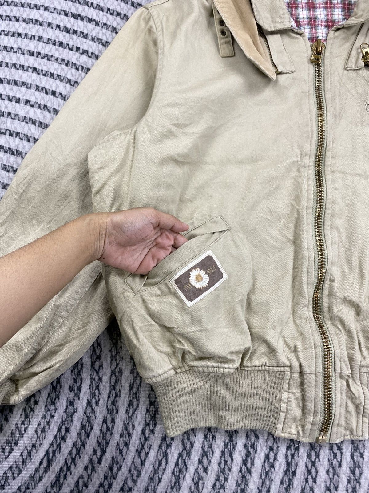 Pink House Vintage Pink House Back Hit Spellout Bomber Hooded Jacket Size US XL / EU 56 / 4 - 7 Thumbnail
