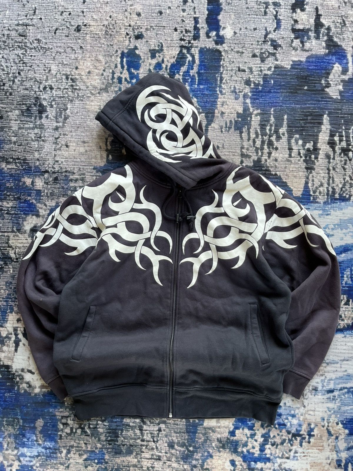 Japanese Brand 🔥RARE Tattoo Design CH inspired Hoodie Japan Brand Size US L / EU 52-54 / 3 - 1 Thumbnail
