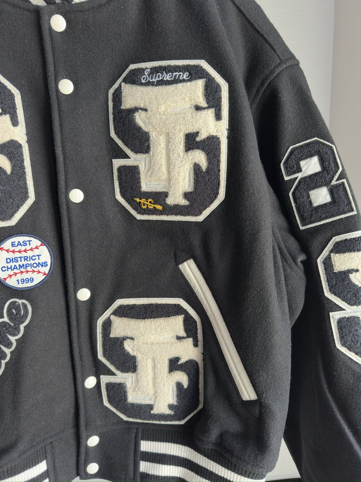 Supreme Drill Team Varsity Jacket Black Size US M / EU 48-50 / 2 - 4 Thumbnail