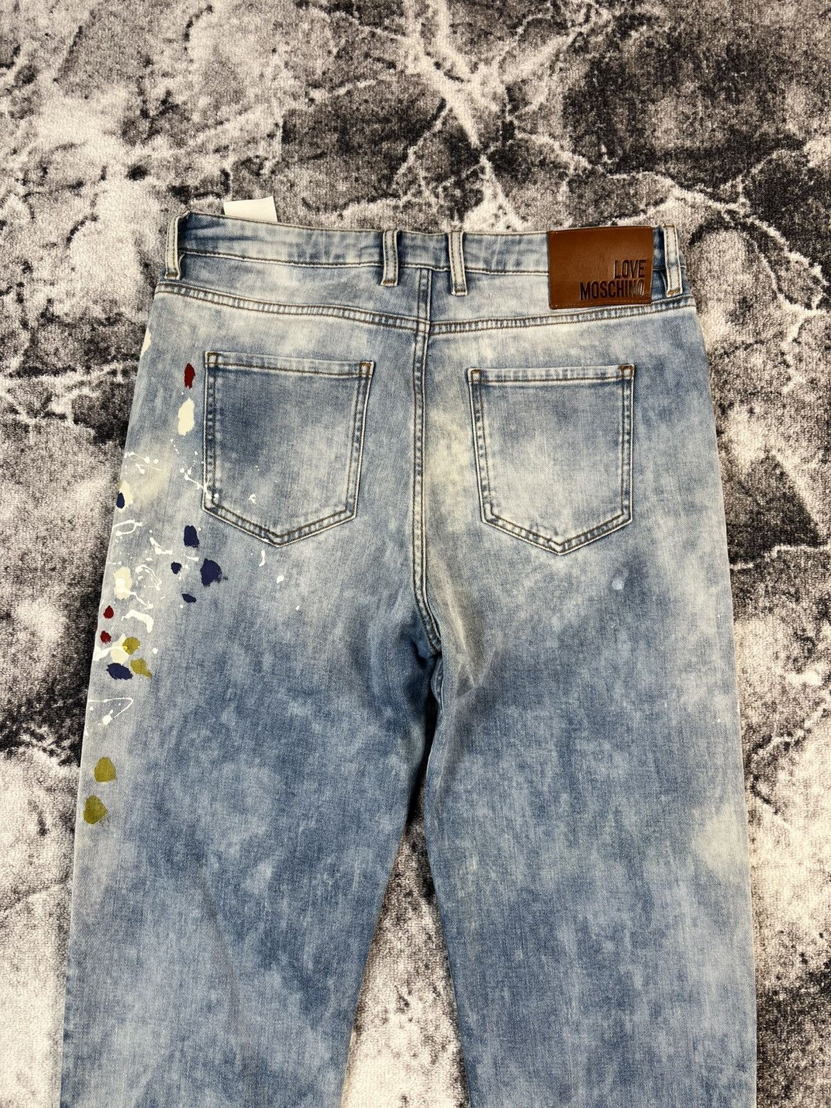 Love Moschino Love Moschino Paint Splatter Denim Jeans Women 29 Italy Size 29" - 13 Thumbnail