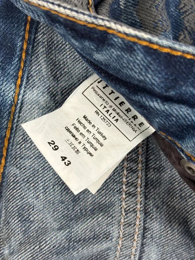 John Galliano AW2011 Galliano Navy Slim Distressed Denim Jeans Size US 31 - 12 Thumbnail