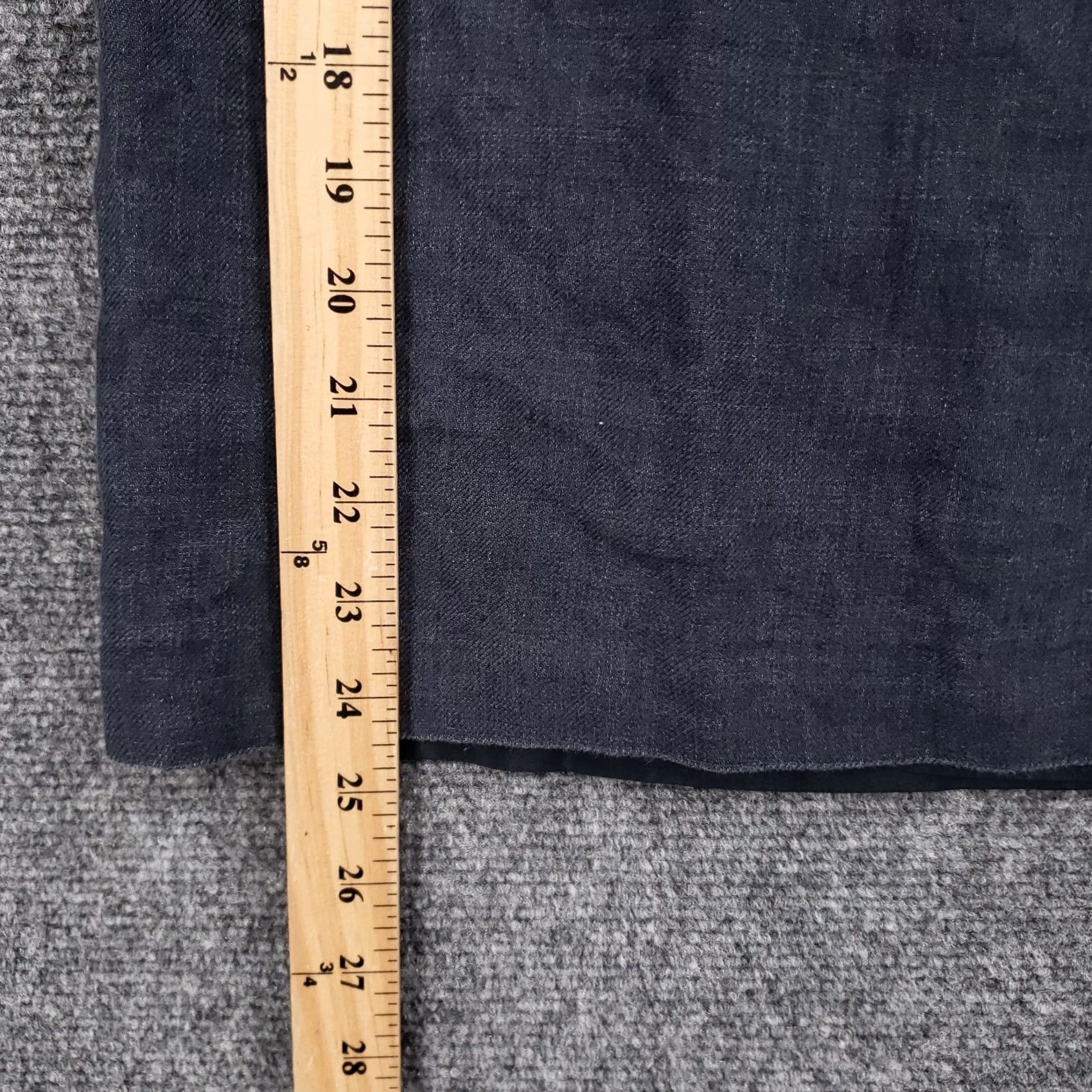 Brooks Brothers VINTAGE Brooks Brothers Skirt Womens Blue Mini Pencil Lined Career Size 12 Side Slit Zip Size 34" / US 12 / IT 48 - 4 Thumbnail