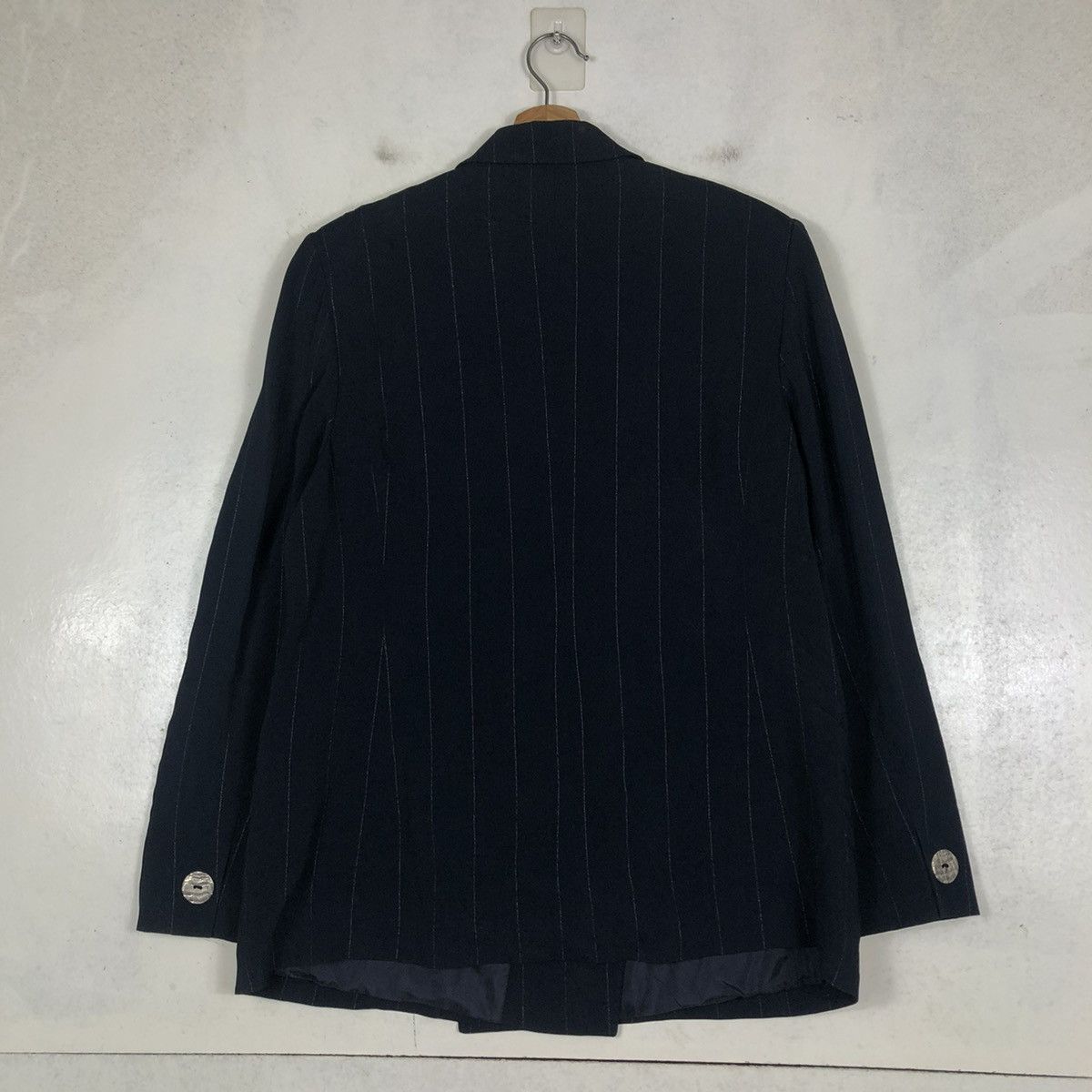 Vintage 📌VINTAGE CASUAL COATS JACKET STRIPED MARINA RINALDI ITALY Size US M / EU 48-50 / 2 - 10 Thumbnail