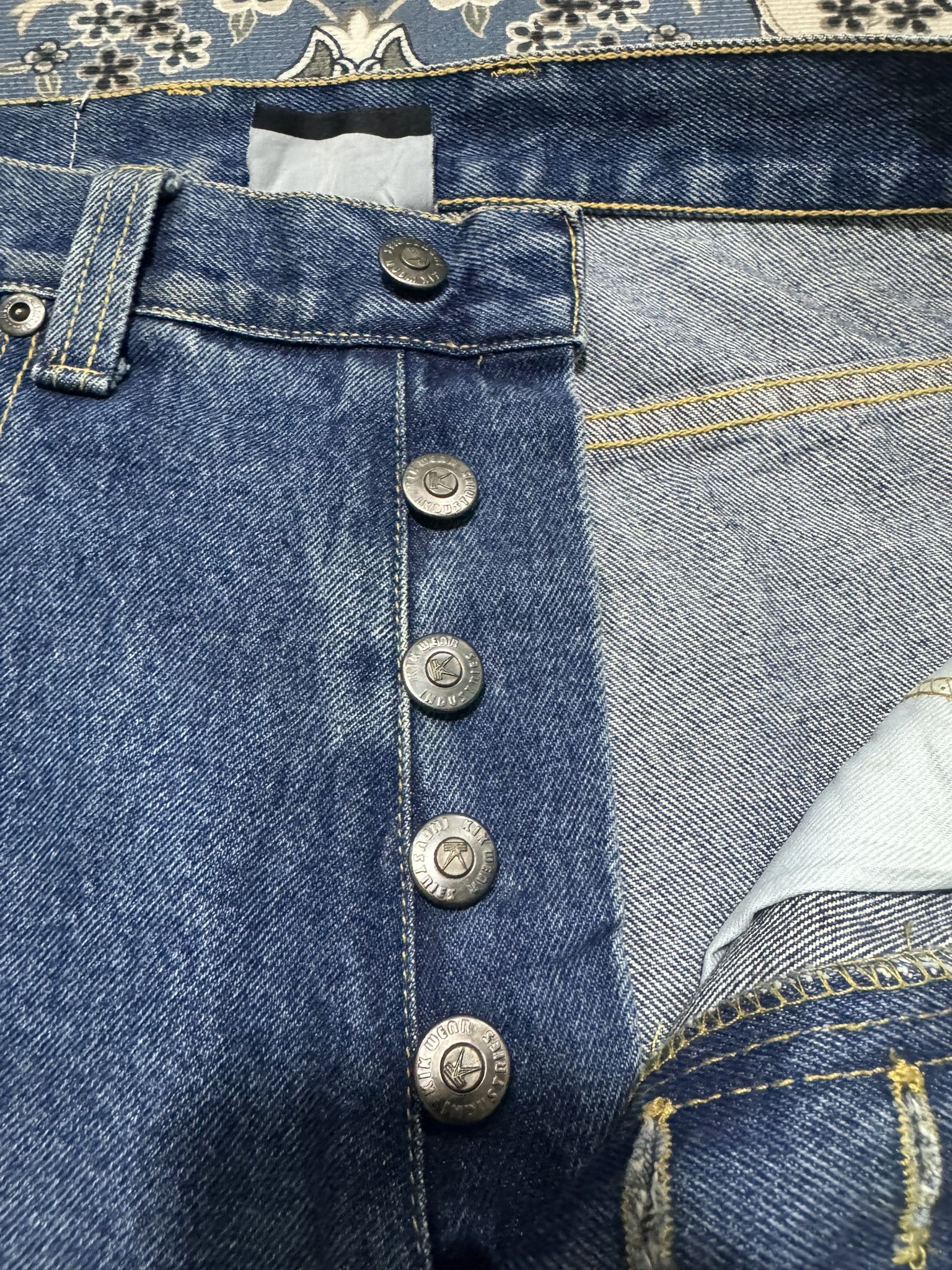 JNCO × Menace × Vintage Rare Vintage Kik Wear Industrier 91 Baggy Skateboard Jeans Size US 31 - 6 Thumbnail