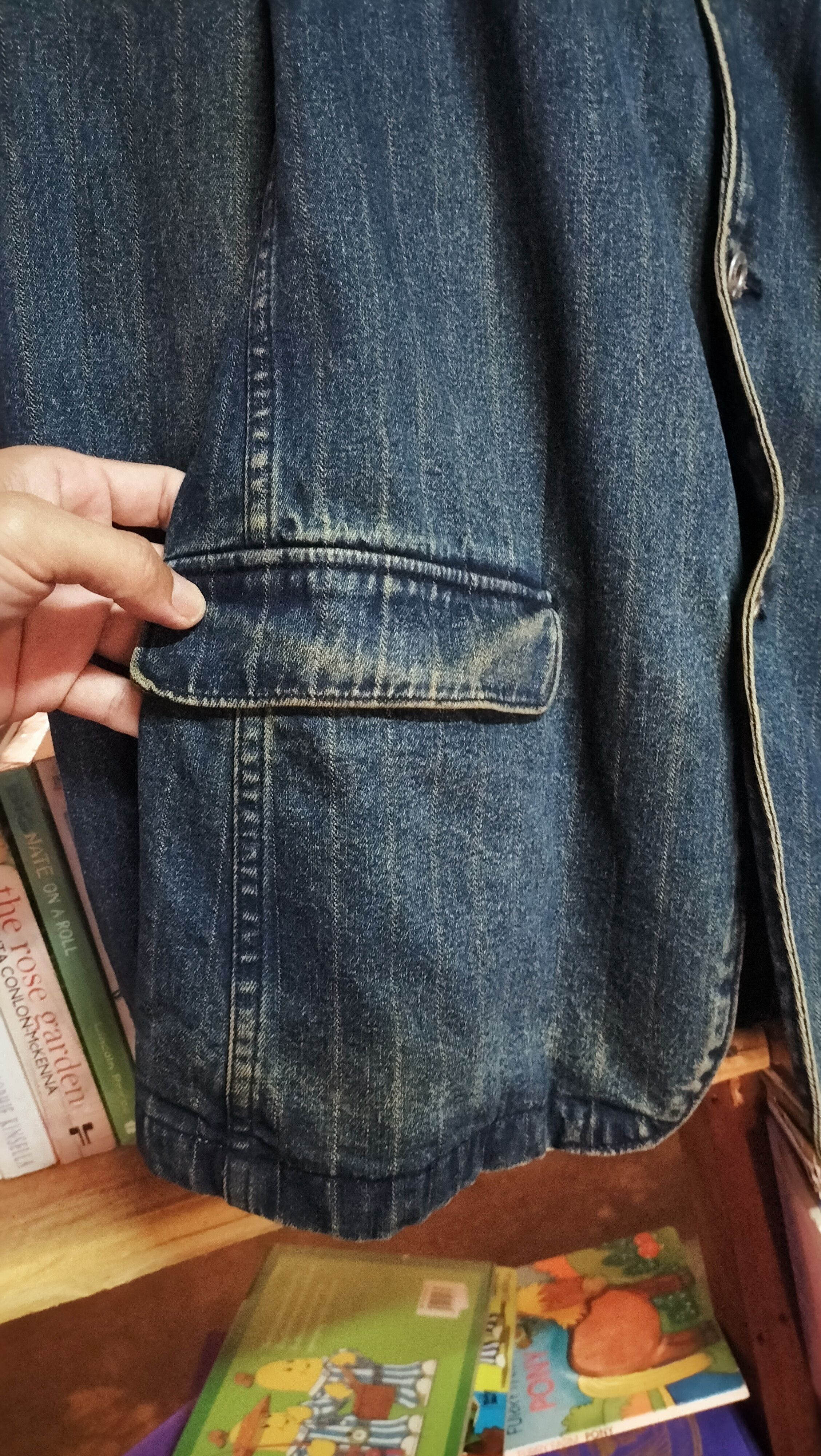 PPFM Vintage PPFM Denime Blazer jacket Japanese Rare Fabric Size US L / EU 52-54 / 3 - 6 Thumbnail