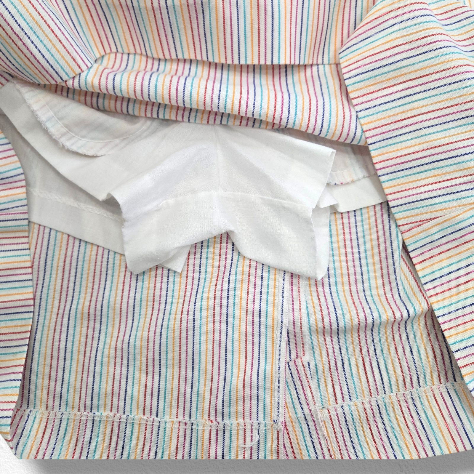 Vintage 1970s Striped Skort USA Made Size 8 Size 30" / US 8 / IT 44 - 8 Thumbnail
