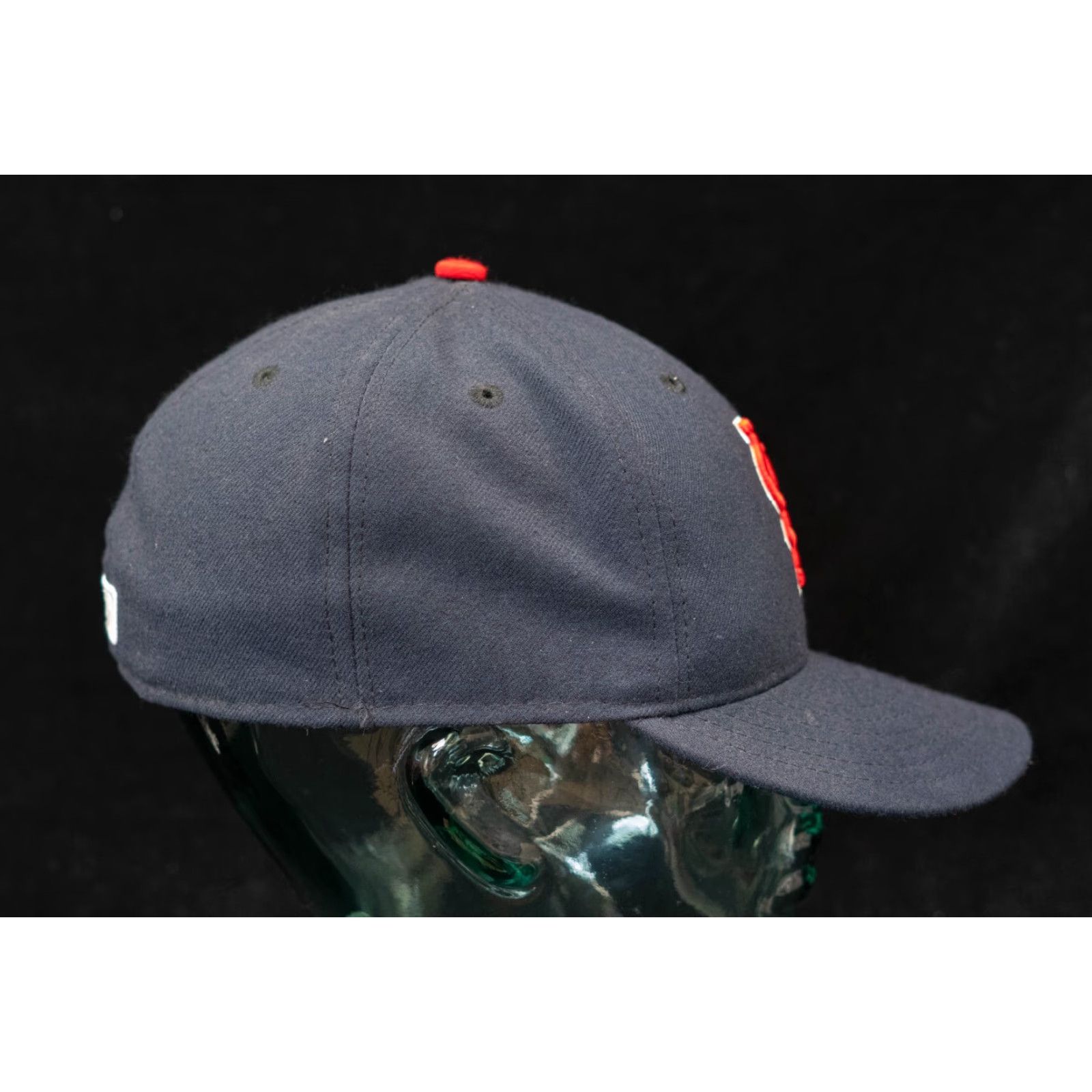 New Era VINTAGE New Era St. Louis Cardinals MLB Fitted Hat Cap 7 1/4 Twill Made in USA Blue Baseball Cap Mens Size ONE SIZE - 4 Thumbnail