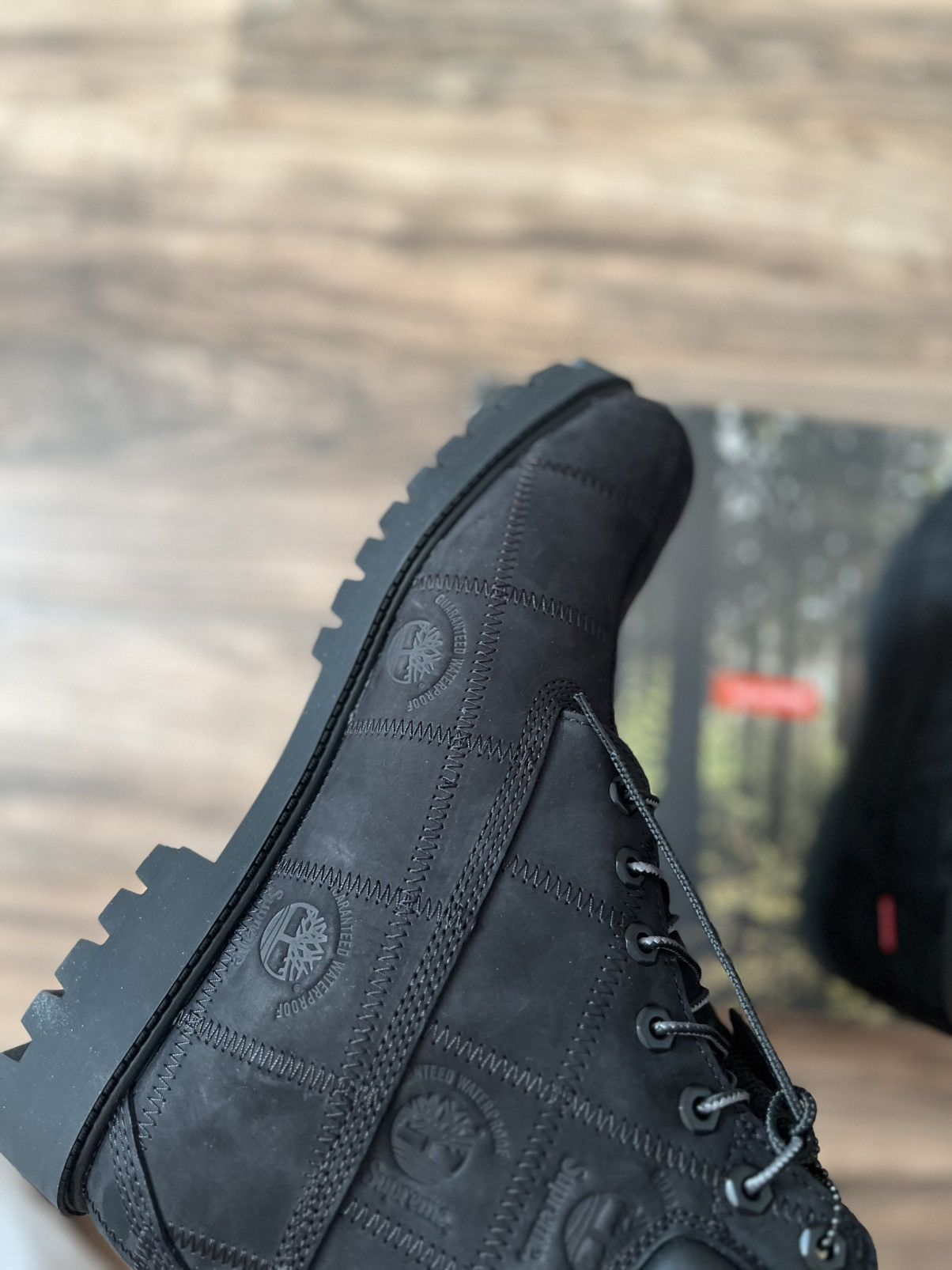 Supreme × Timberland Supreme Patchwork Timberland 6” Premium Waterproof Boot Size US 12 / EU 45 - 2 Thumbnail