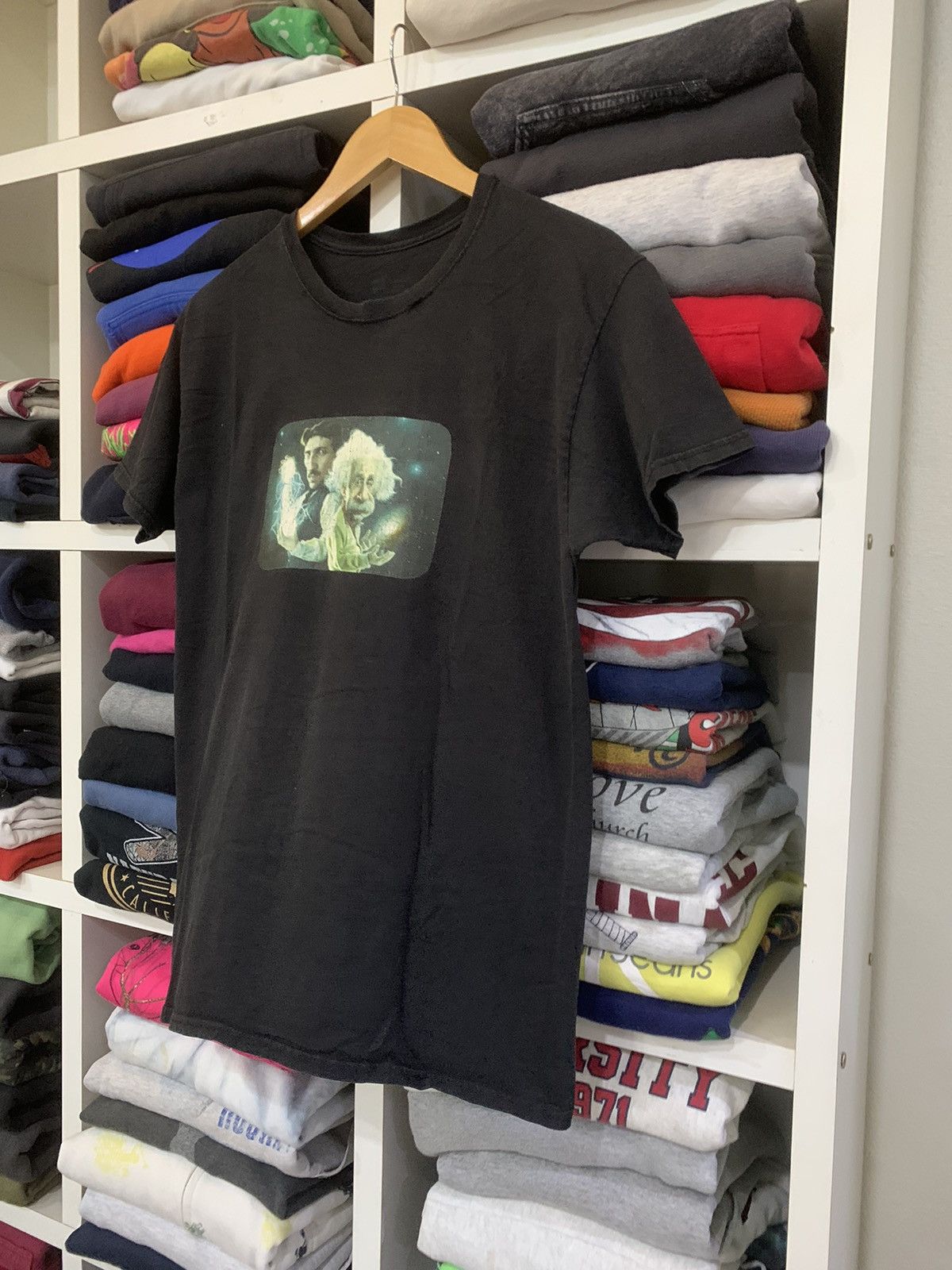 Vintage Vintage Albert Einstein & Nikola Tesla T-Shirt Size US M / EU 48-50 / 2 - 4 Thumbnail