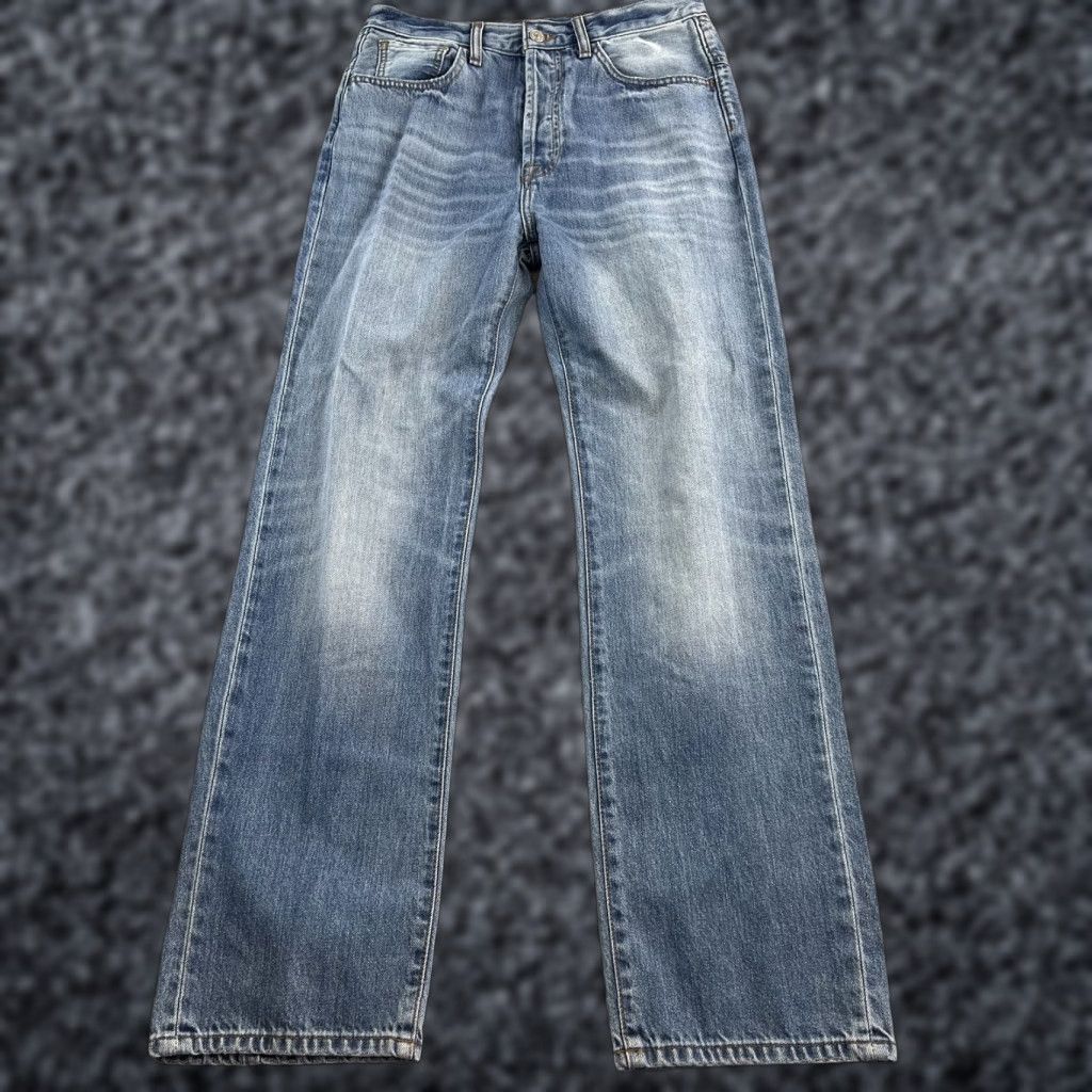 7 For All Mankind VINTAGE? (No) 7 For All Mankind Jeans Womens 28 Blue Denim Easy Straight Button Fly Size 28" / US 6 / IT 42 - 1 Thumbnail