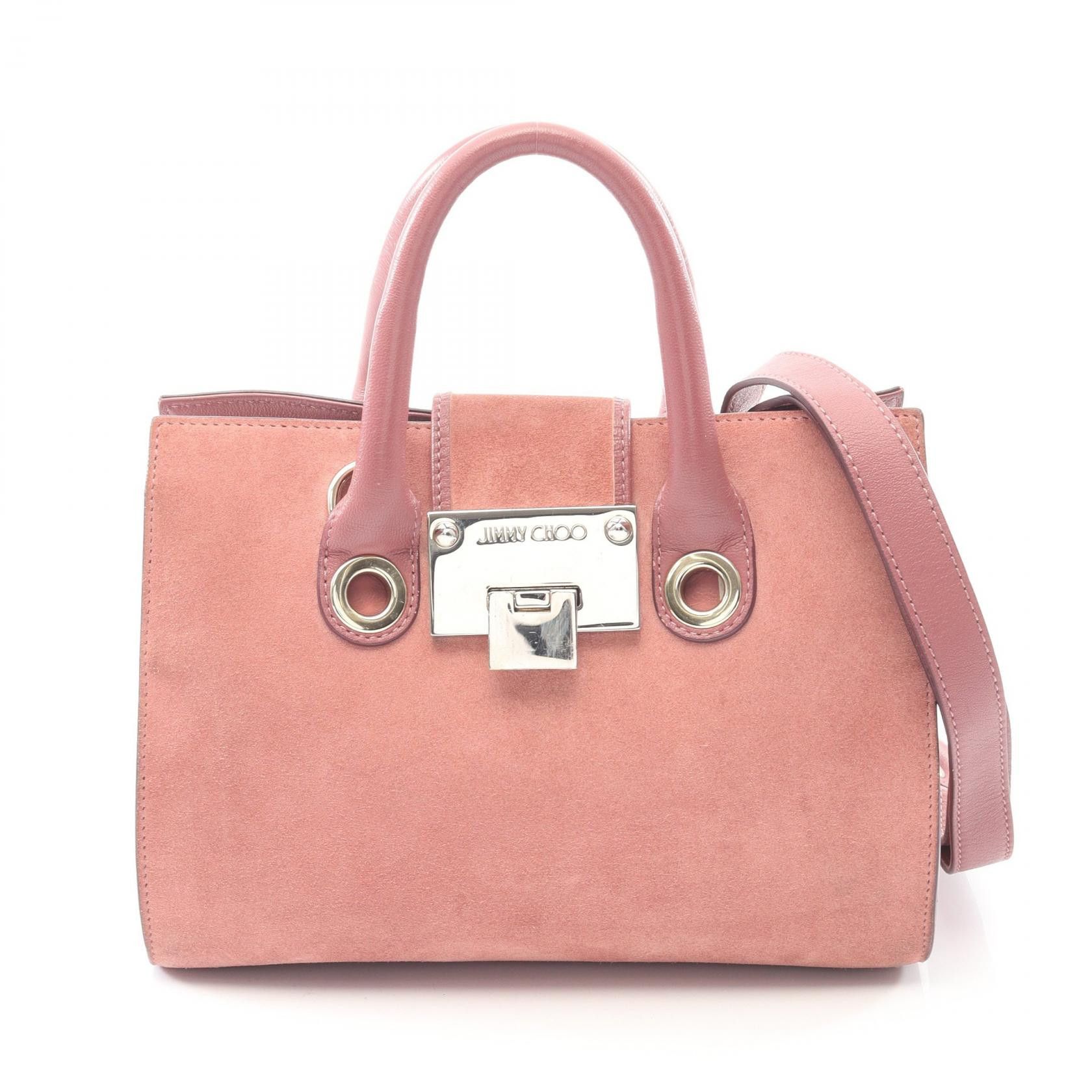 Jimmy Choo Jimmy Choo JIMMY CHOO Suede Leather Handbag Leather Handbag DUTY FREE for USA Size ONE SIZE - 1 Thumbnail