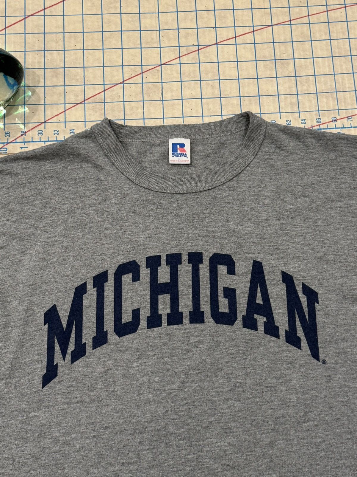 Russell Athletic Vintage University of Michigan Russell Athletics Tee Large Size US L / EU 52-54 / 3 - 5 Thumbnail