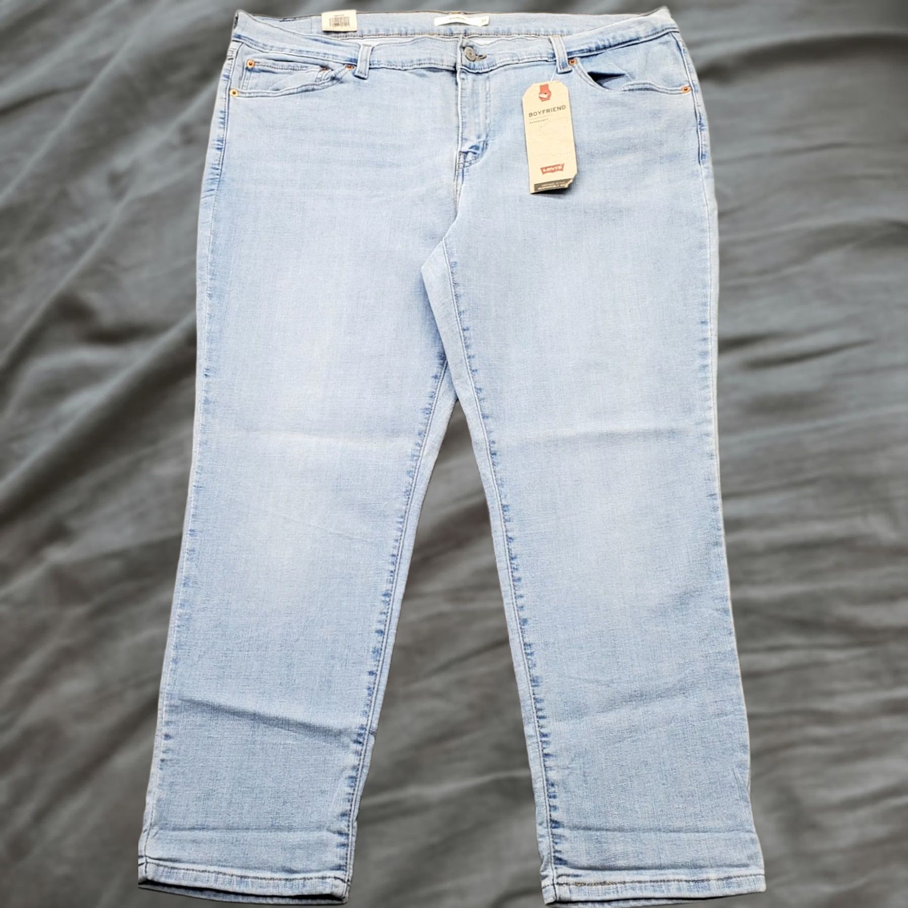 Levi's Levi's Womens 34 Levi's Boyfriend Jeans Blue Denim Relaxed Fit Mid Rise 34 Slightly? Size 24" / US 00 / IT 34 - 1 Thumbnail