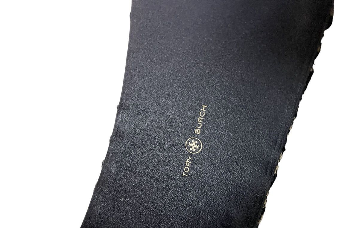 Tory Burch Tory Burch Monogram Wide Canvas Headband Size ONE SIZE - 2 Thumbnail