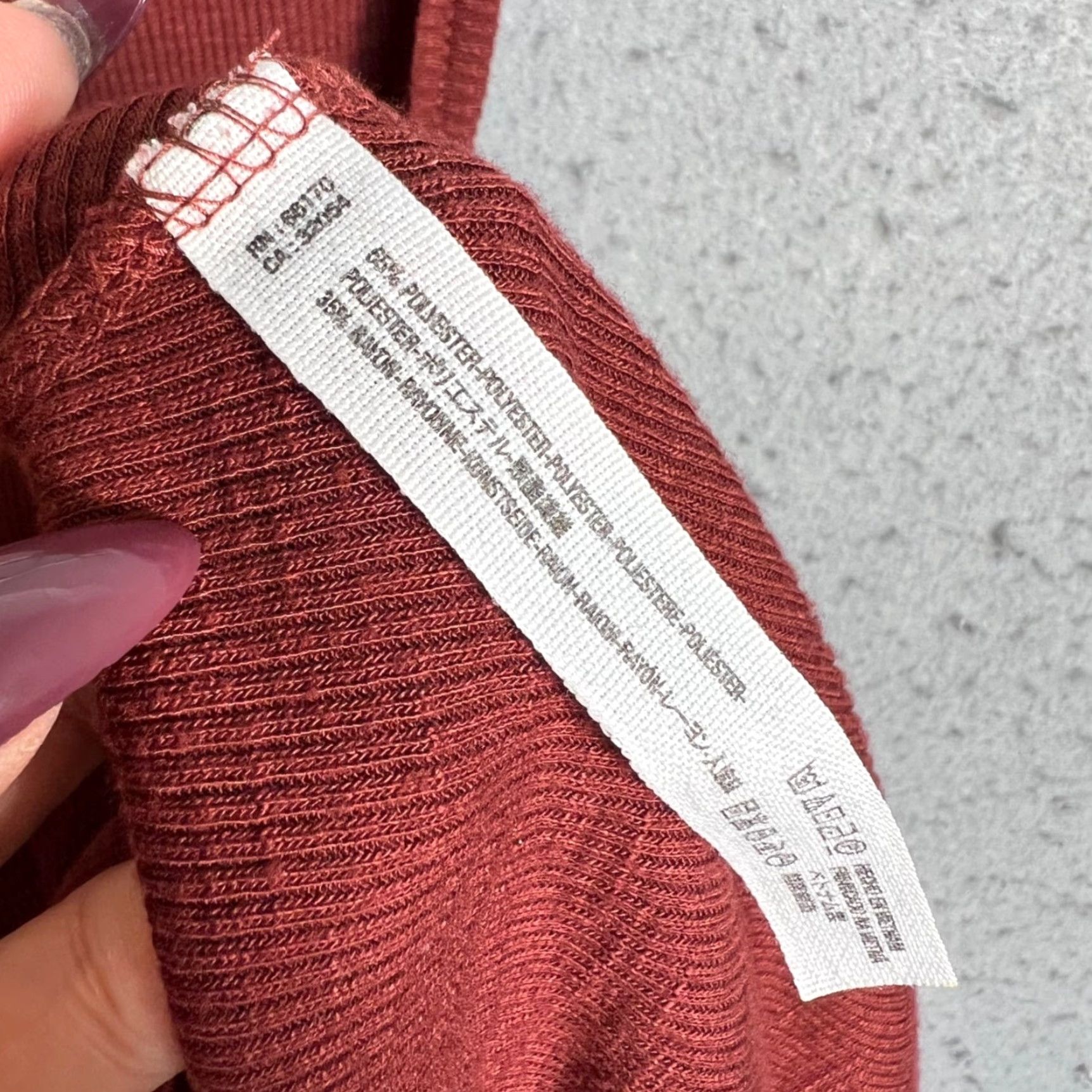 Free People Free People Tank Womens Medium Red Rust Ribbed Sleeveless Pullover Activewear Summer Spring Shirt Size M / US 6-8 / IT 42-44 - 4 Thumbnail