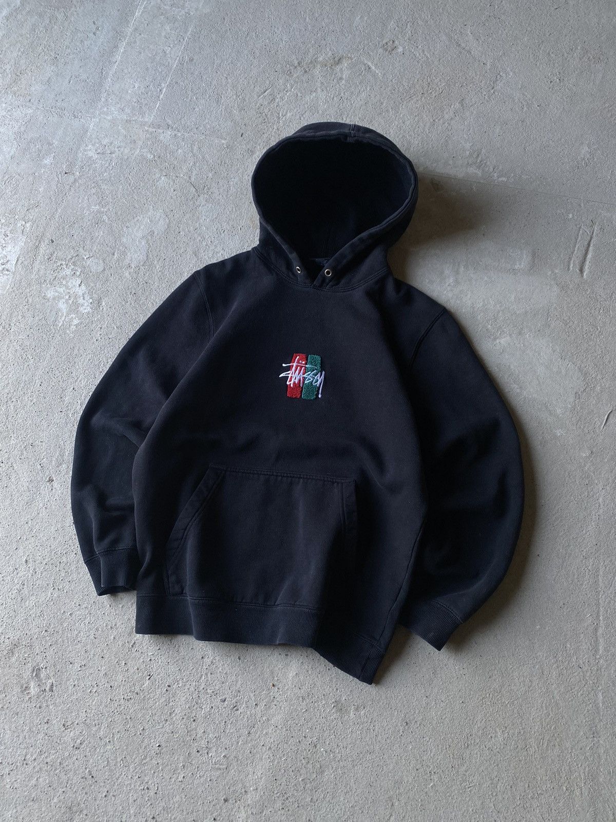Vintage Stussy Teddy Logo Hoodie Y2K